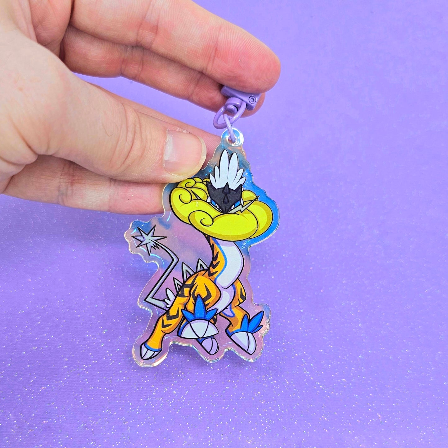 Raging Bolt 3" Rainbow Acrylic Keychain