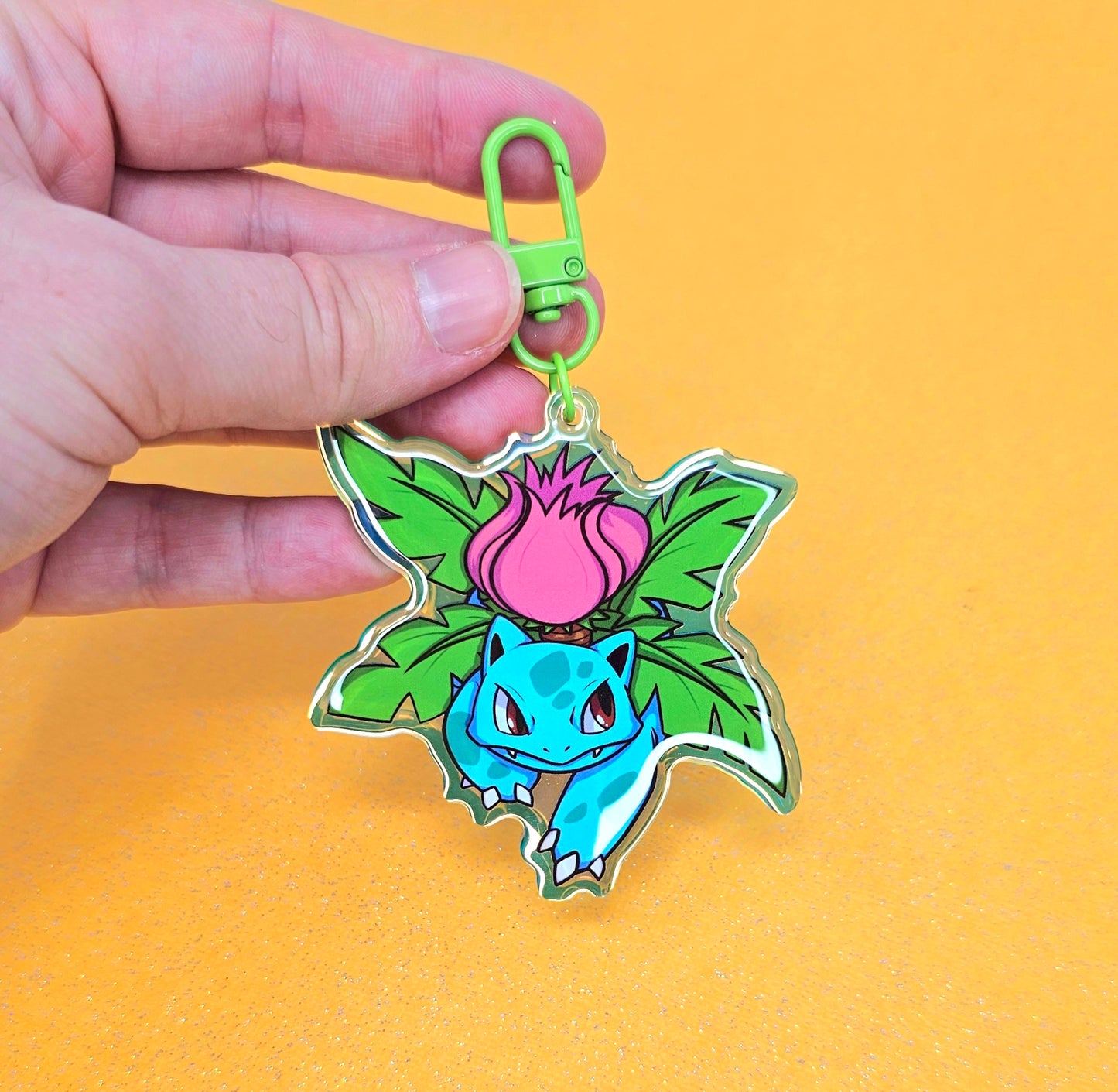 Ivysaur 3" Rainbow Acrylic Keychain