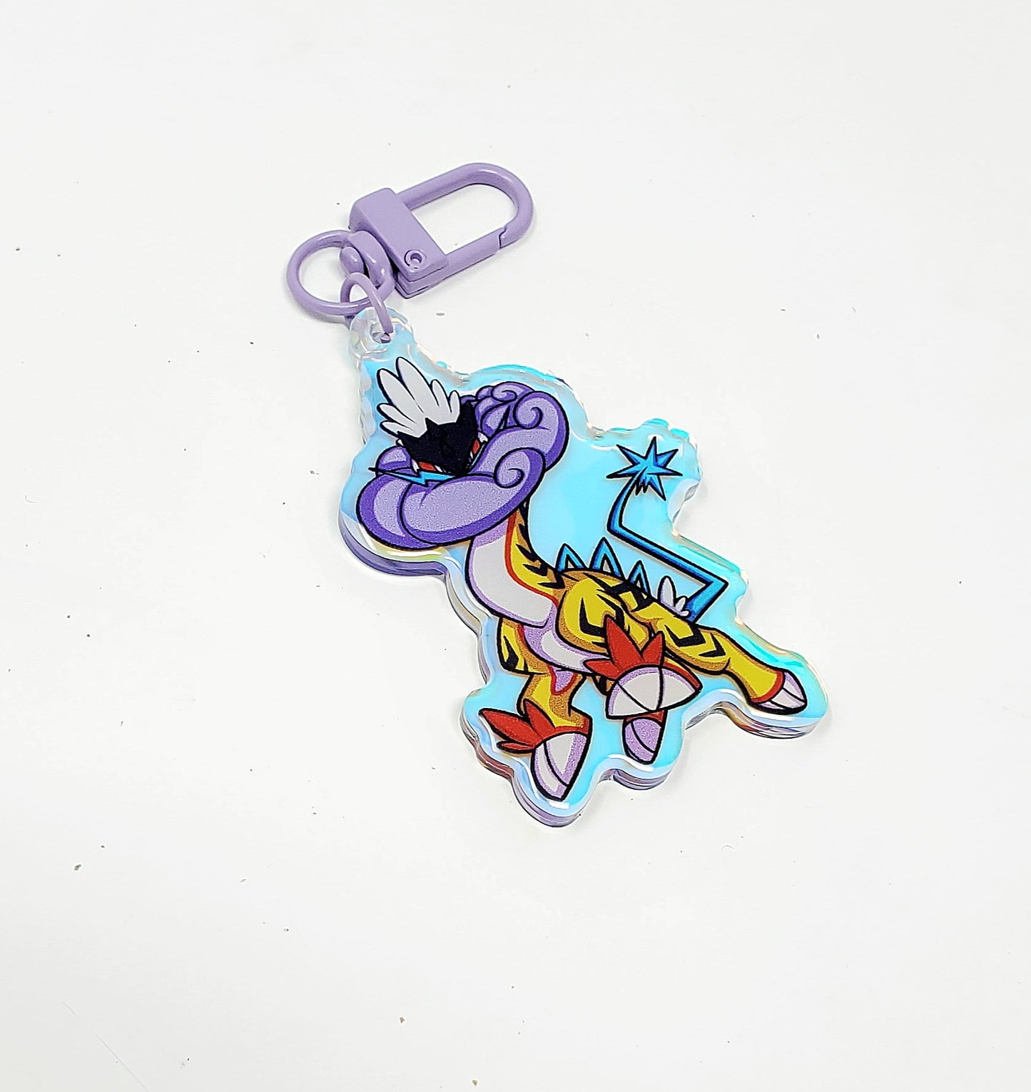 Raging Bolt 3" Rainbow Acrylic Keychain