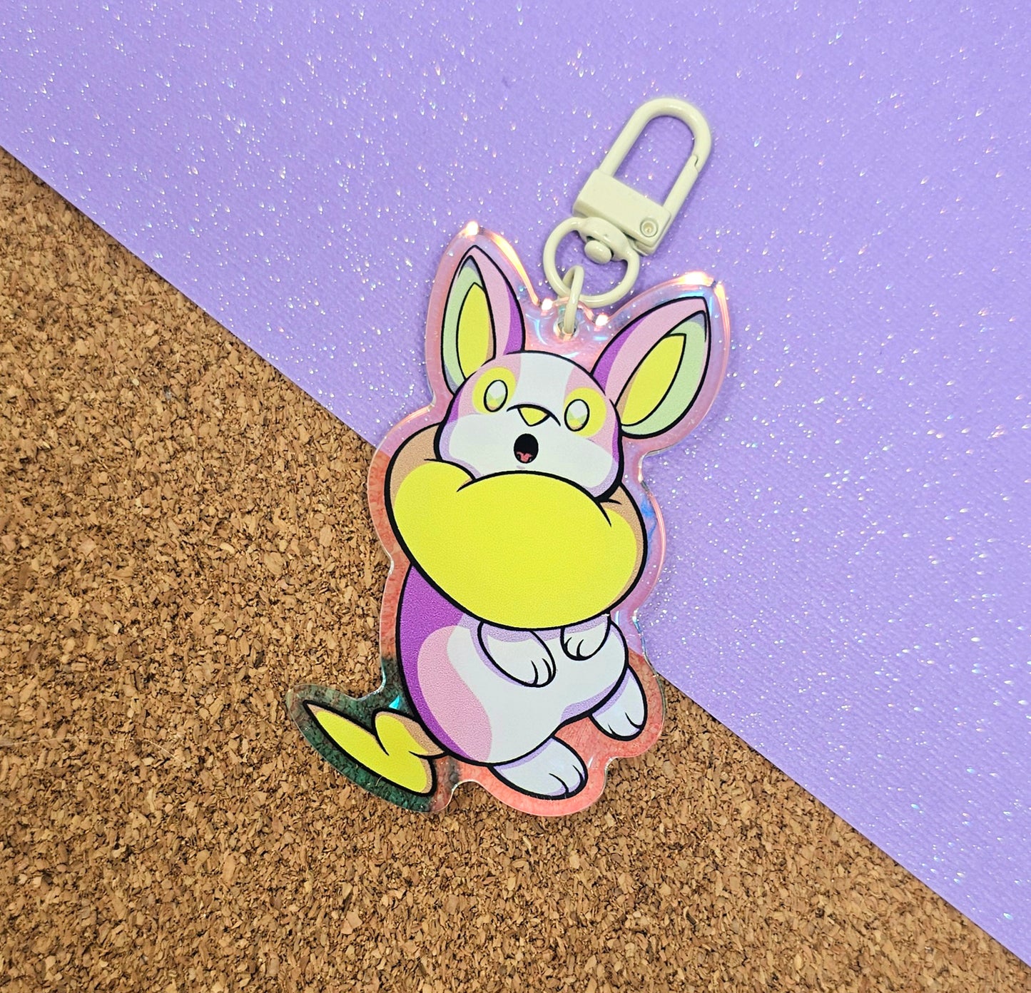 Yamper 3" Rainbow Acrylic Keychain