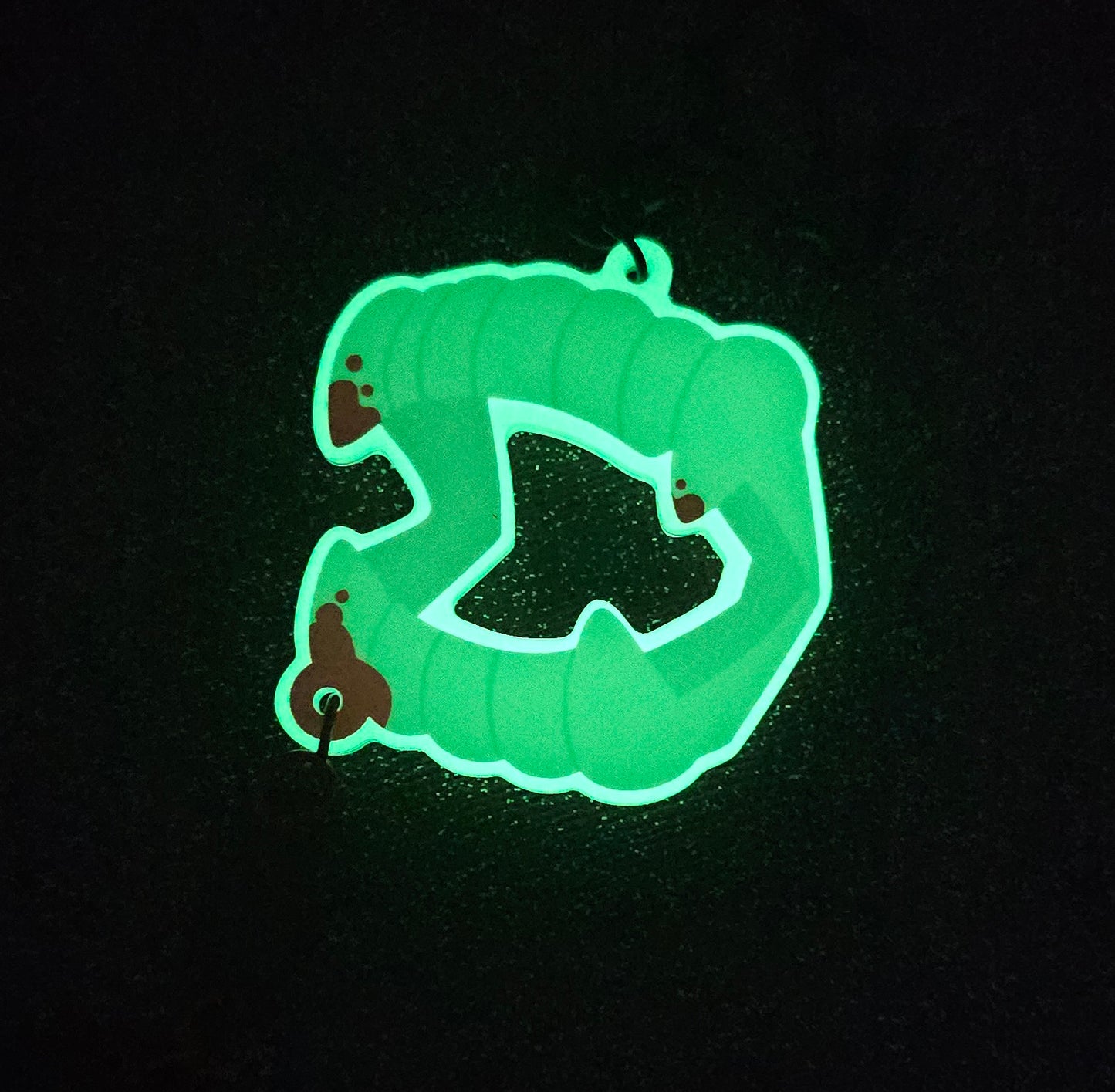 Glow in the Dark Vampire Teeth Acrylic Keychain Set