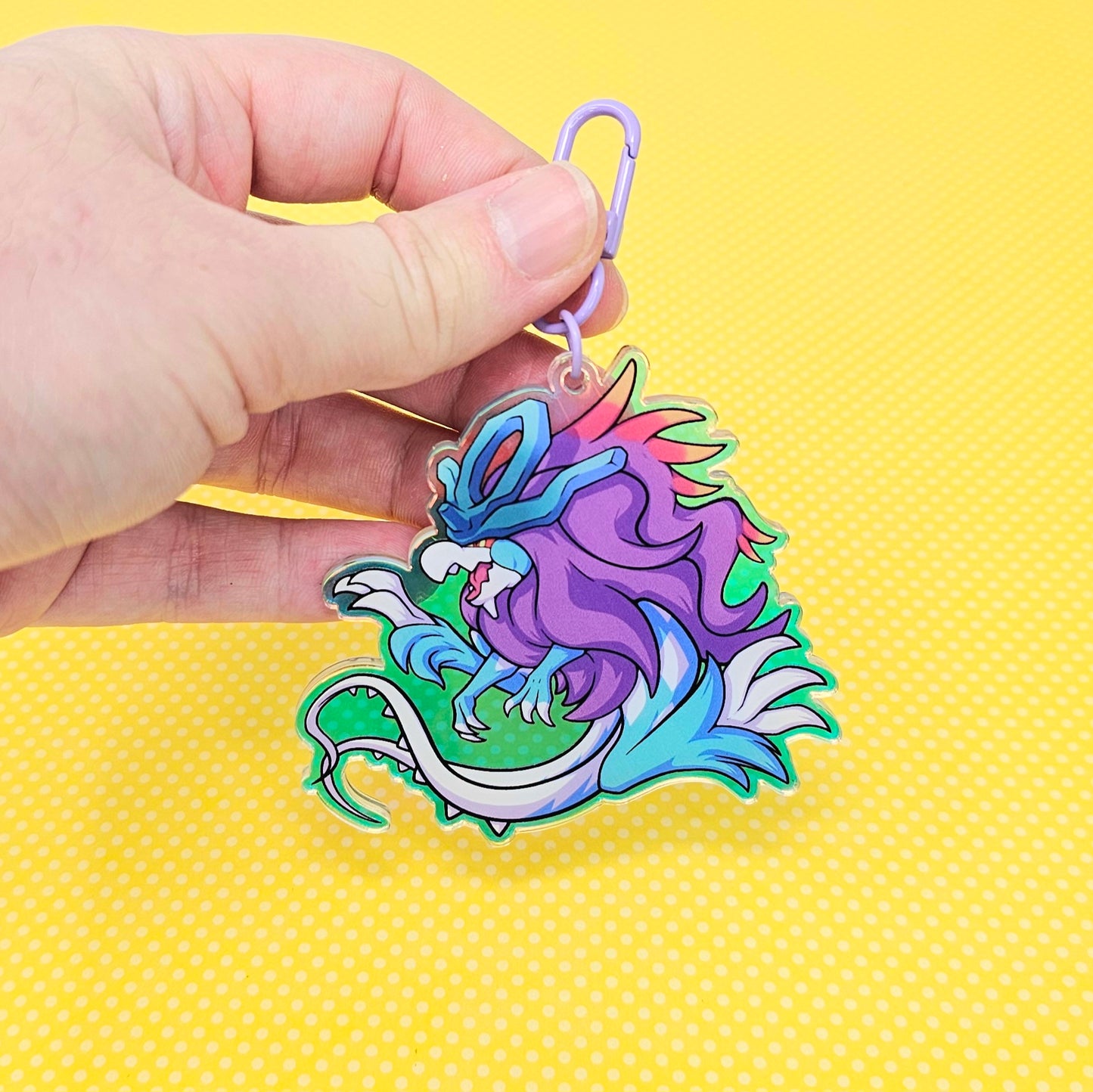 Walking Wake 3" Rainbow Acrylic Keychain