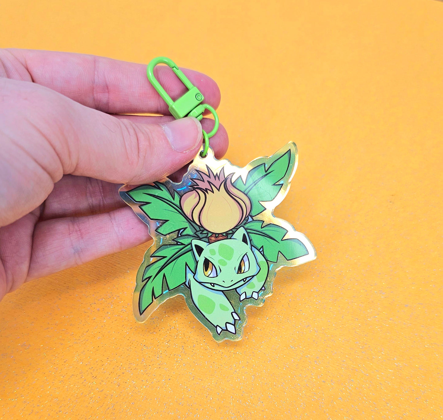 Ivysaur 3" Rainbow Acrylic Keychain