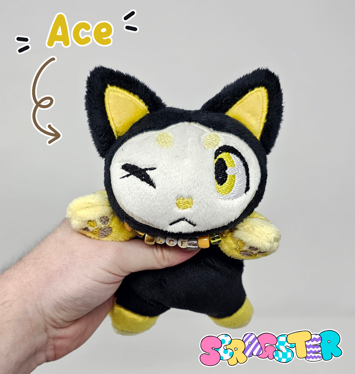 Handmade Scrap Critter Beanie Plush