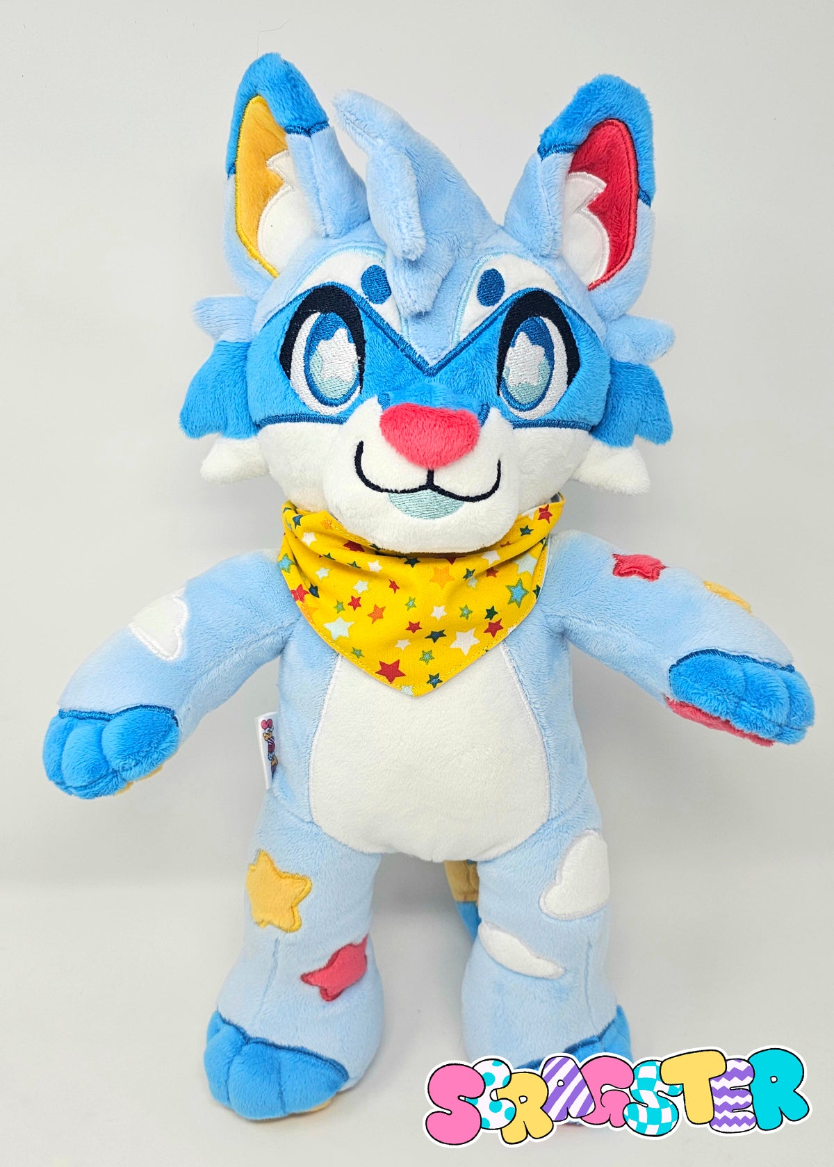 Handmade Cloudy Raccoon Teddy Plush Adoptable