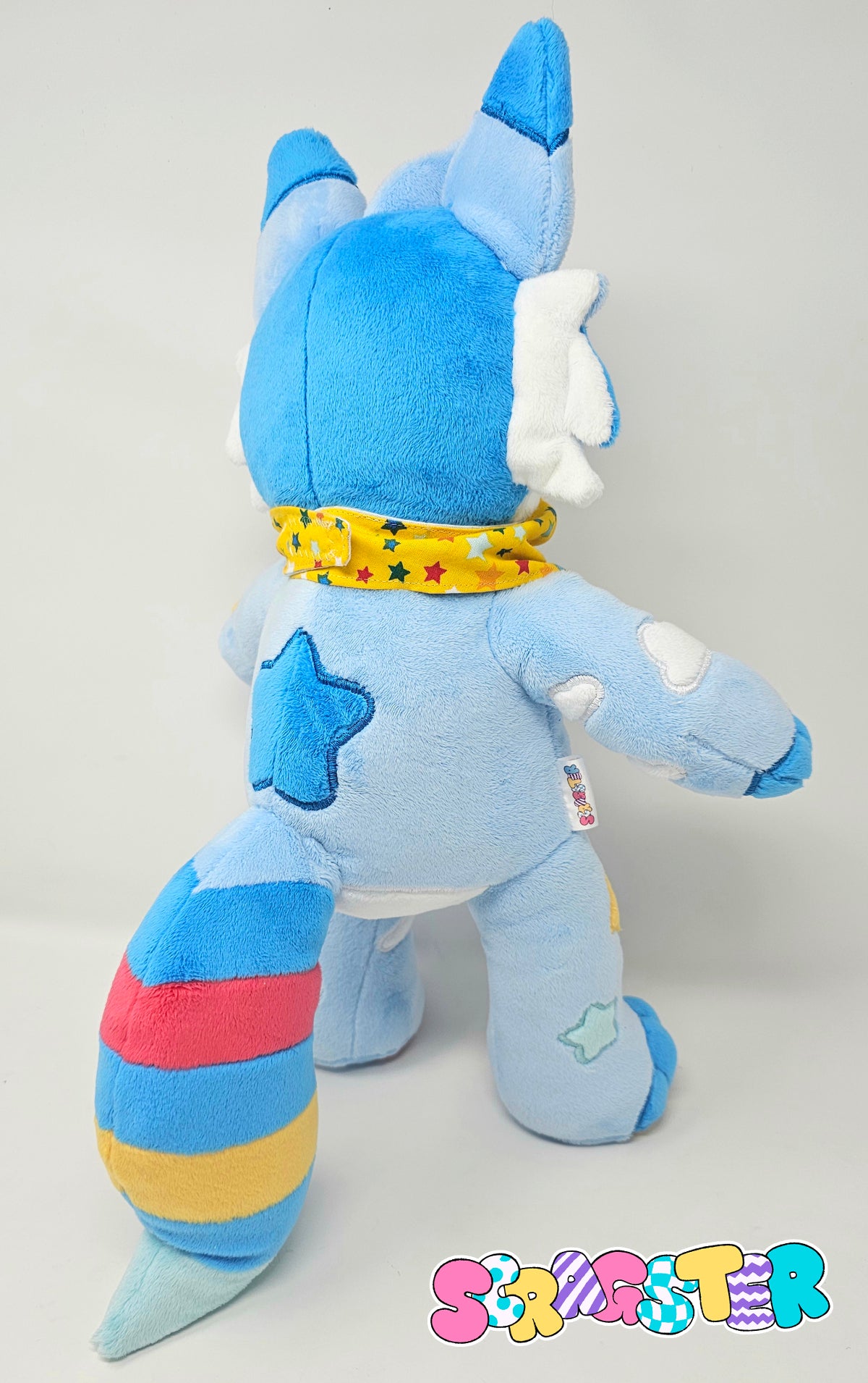 Handmade Cloudy Raccoon Teddy Plush Adoptable
