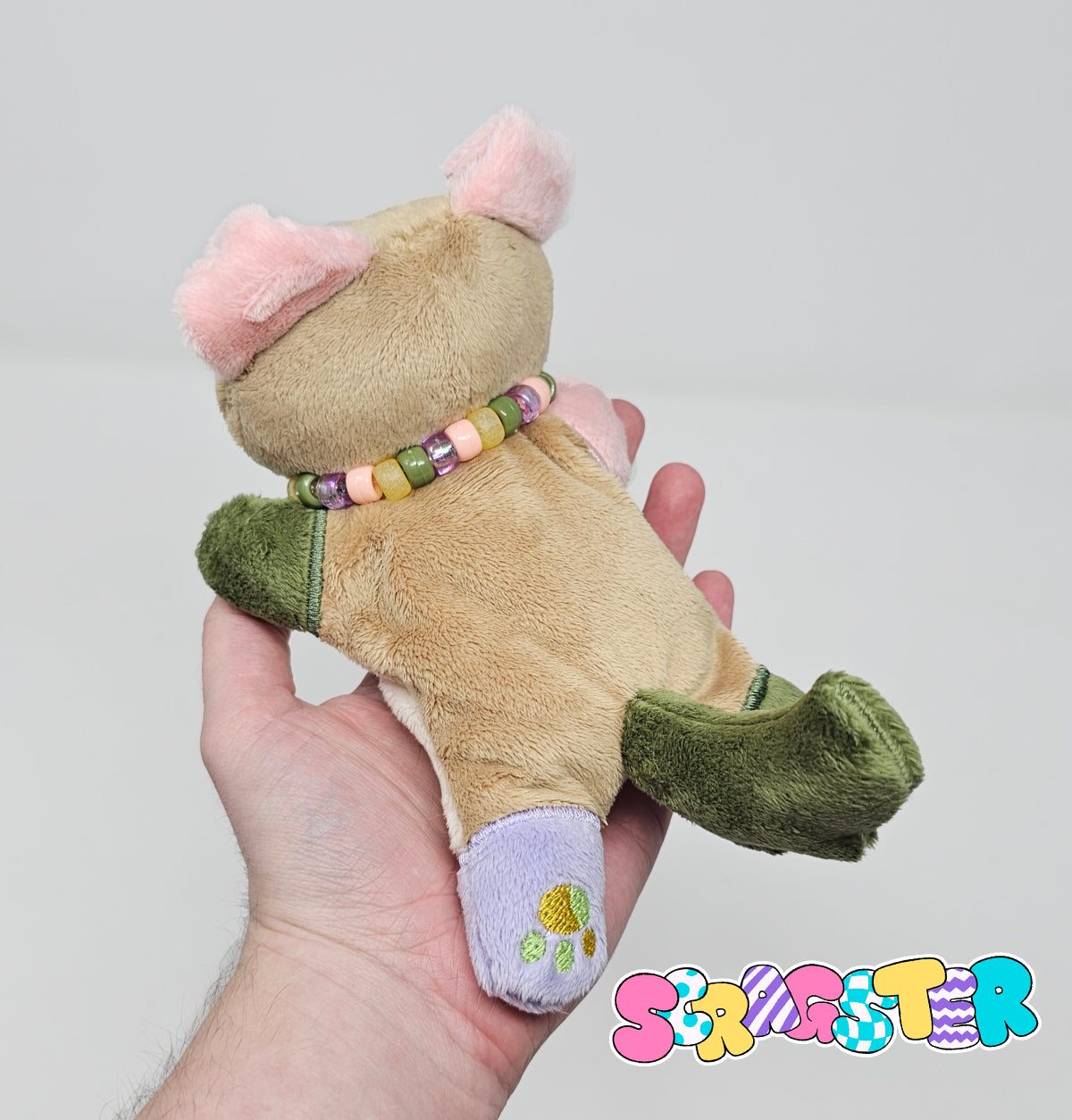 Handmade Scrap Critter Beanie Plush