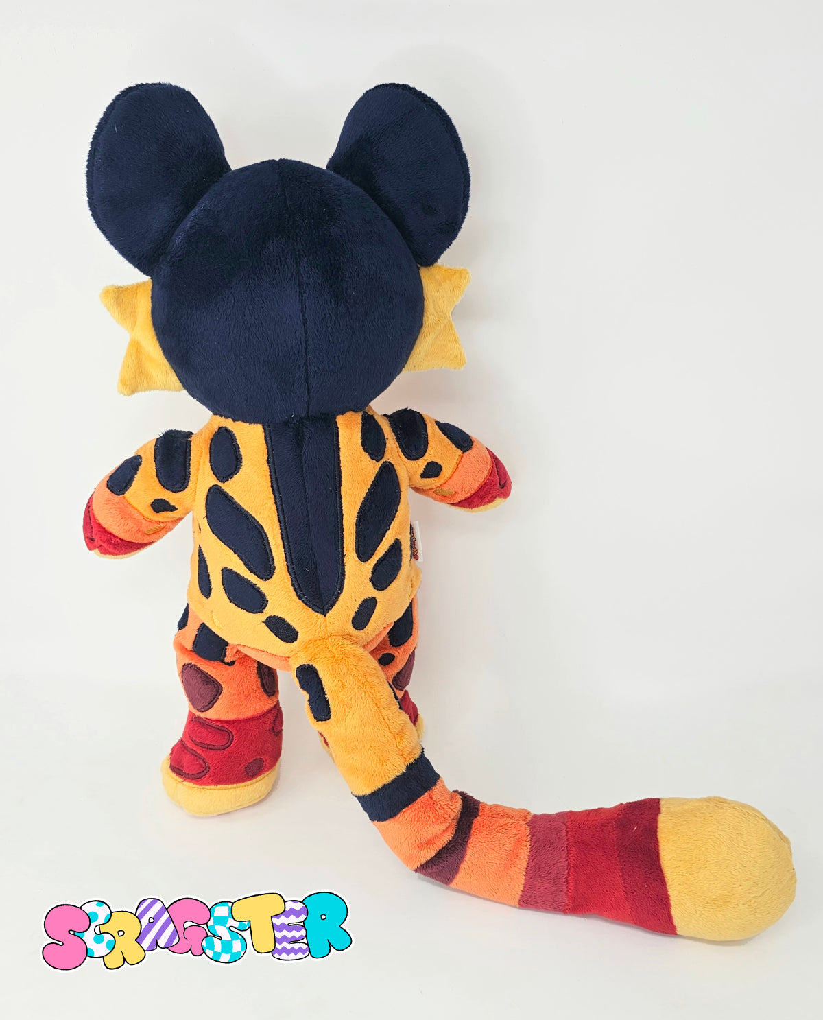 Handmade Flaming Hot Cheetah Teddy Plush Adoptable