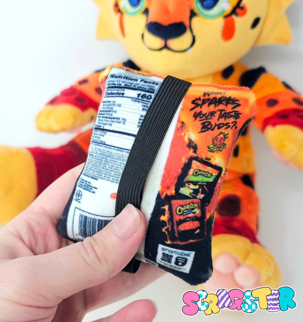Handmade Flaming Hot Cheetah Teddy Plush Adoptable