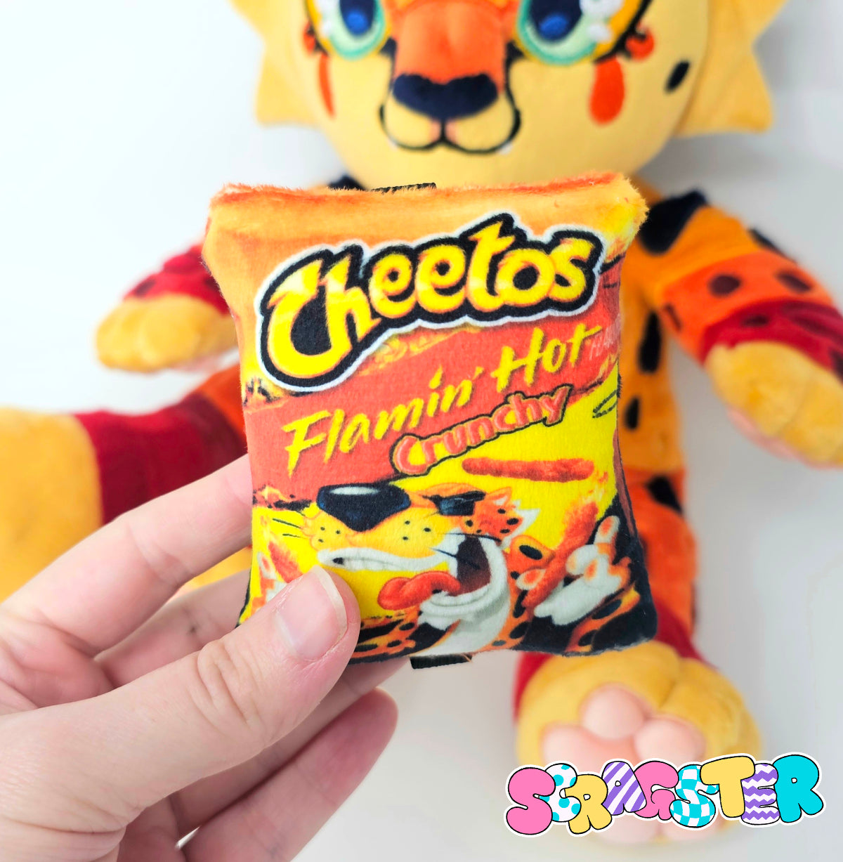 Handmade Flaming Hot Cheetah Teddy Plush Adoptable