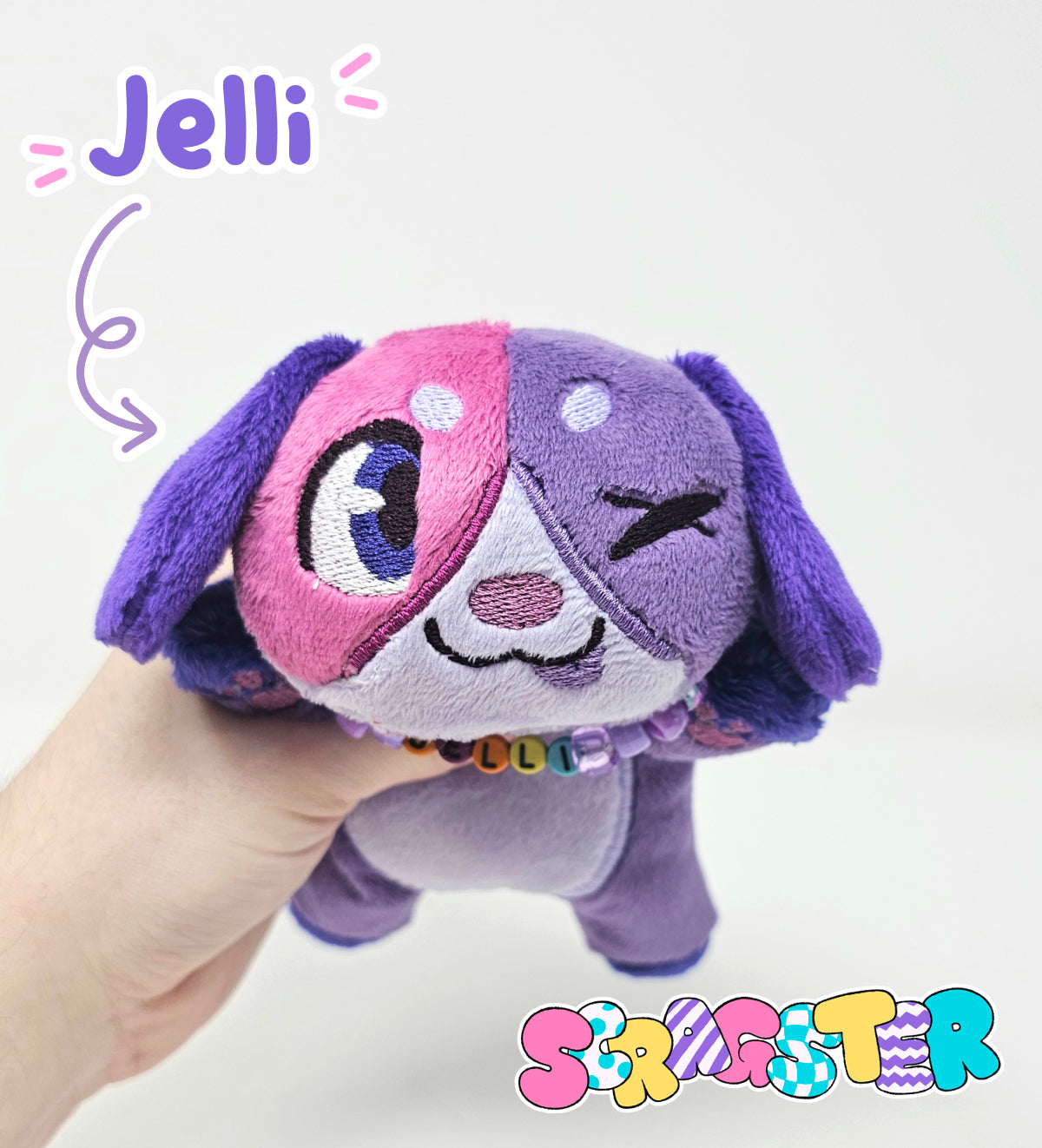 Handmade Scrap Critter Beanie Plush