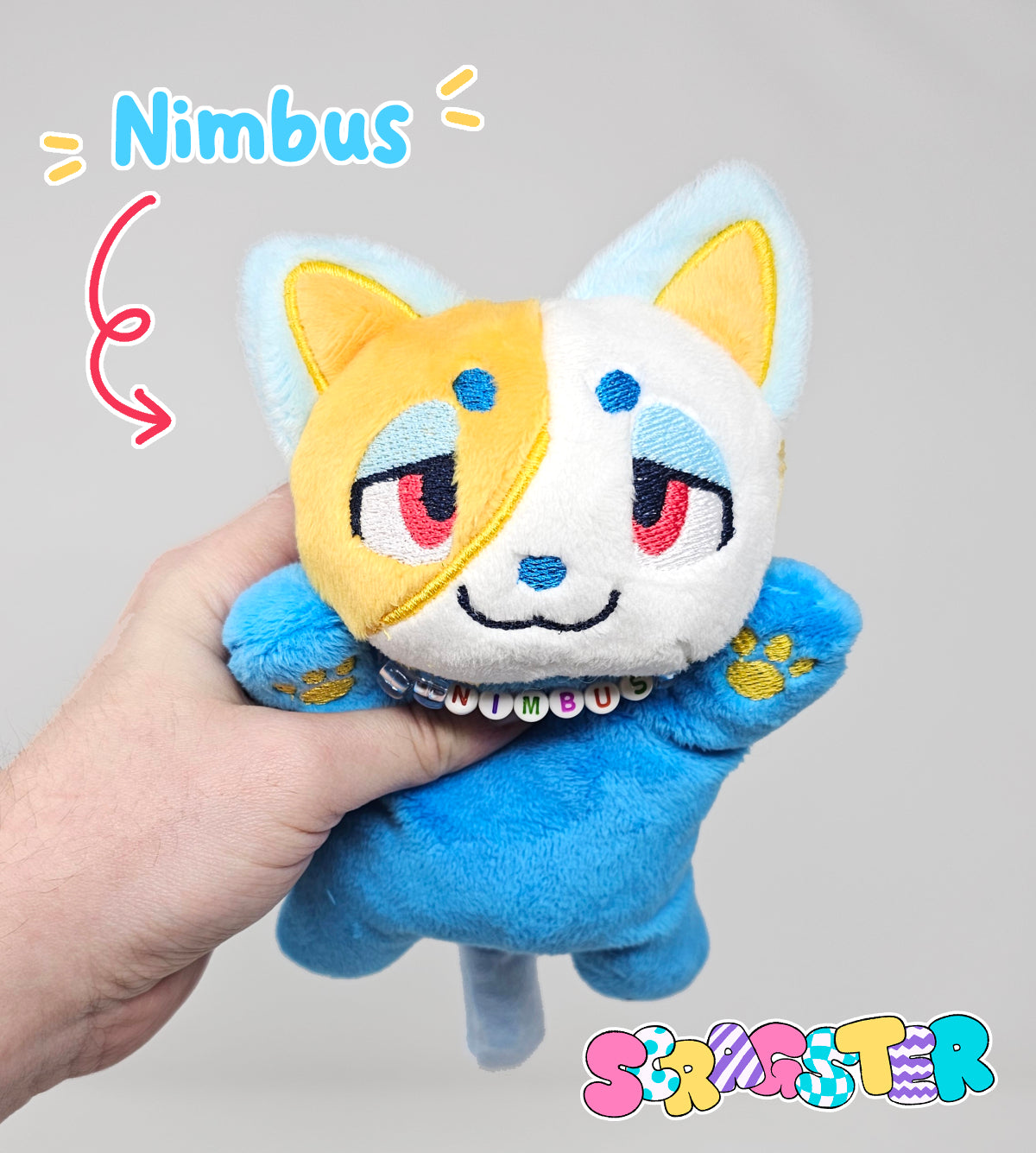 Handmade Scrap Critter Beanie Plush
