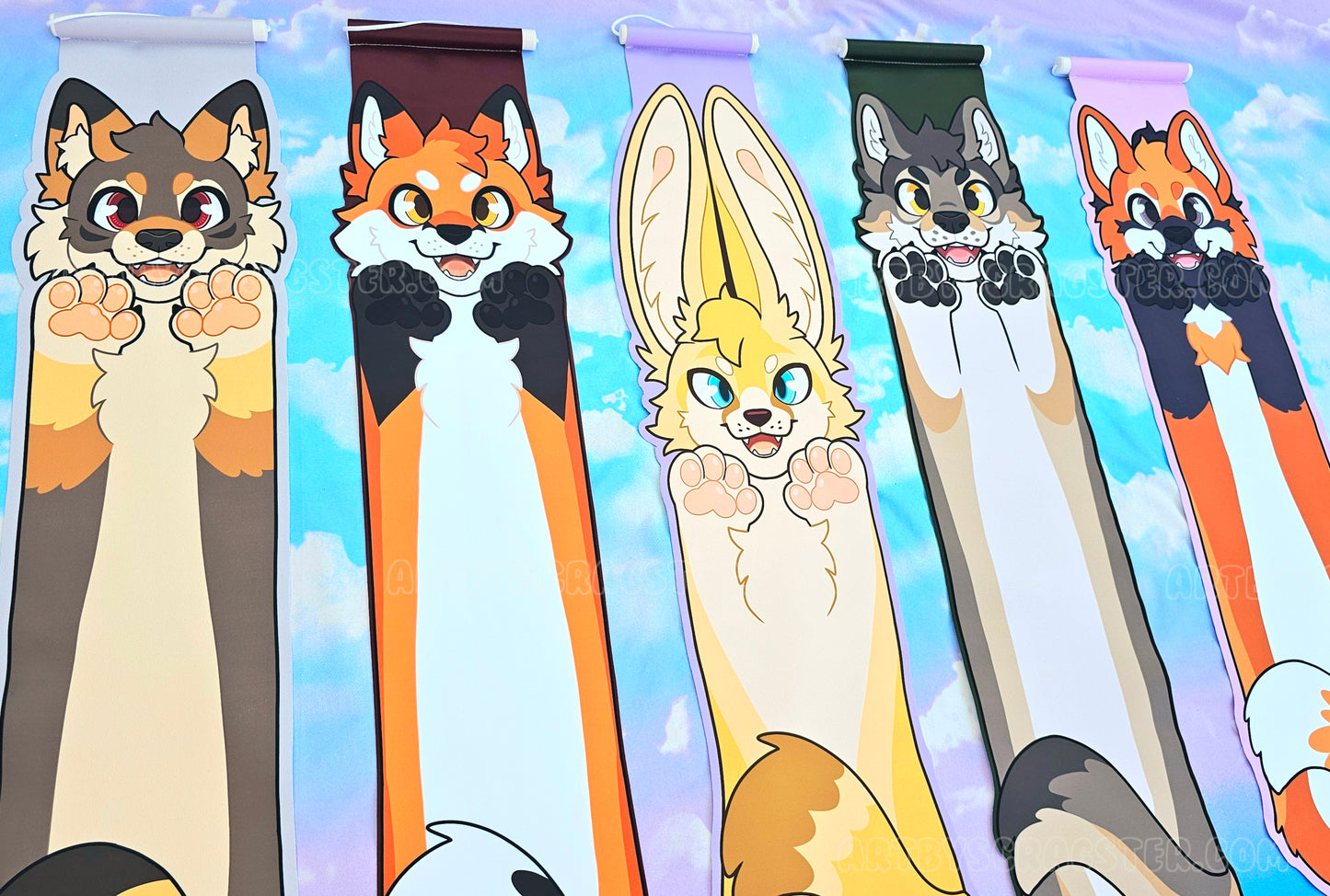 Long Animal Pin Banners Canines