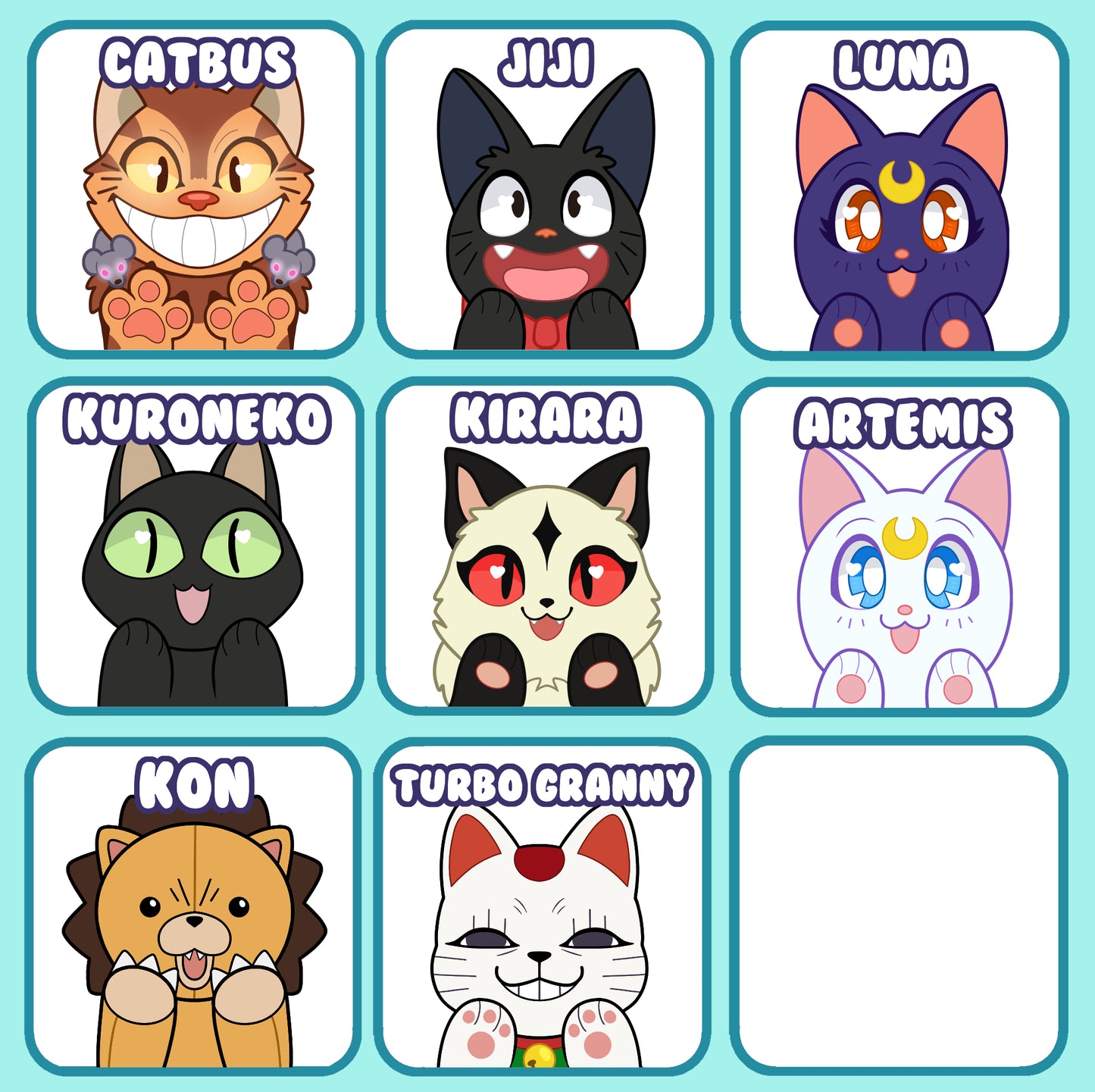 Peeker Sticker Anime