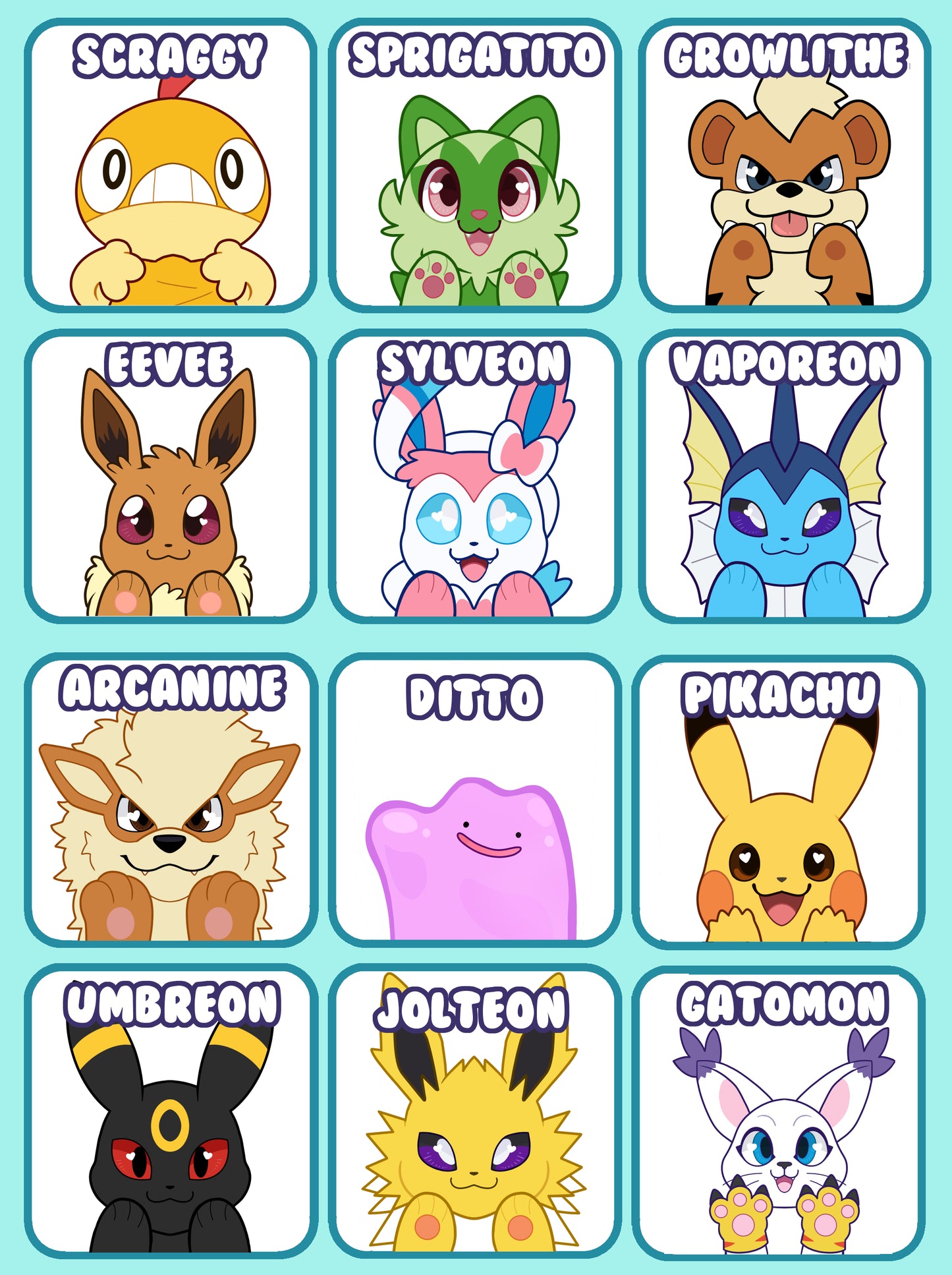 Peeker Sticker Pocket/Digital Monsters