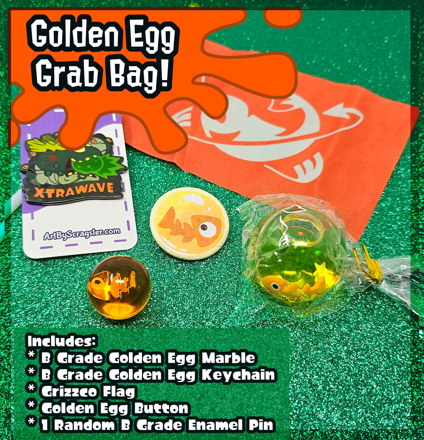 Splatoon Grizzco Salmon Run Golden Egg Grab Bag