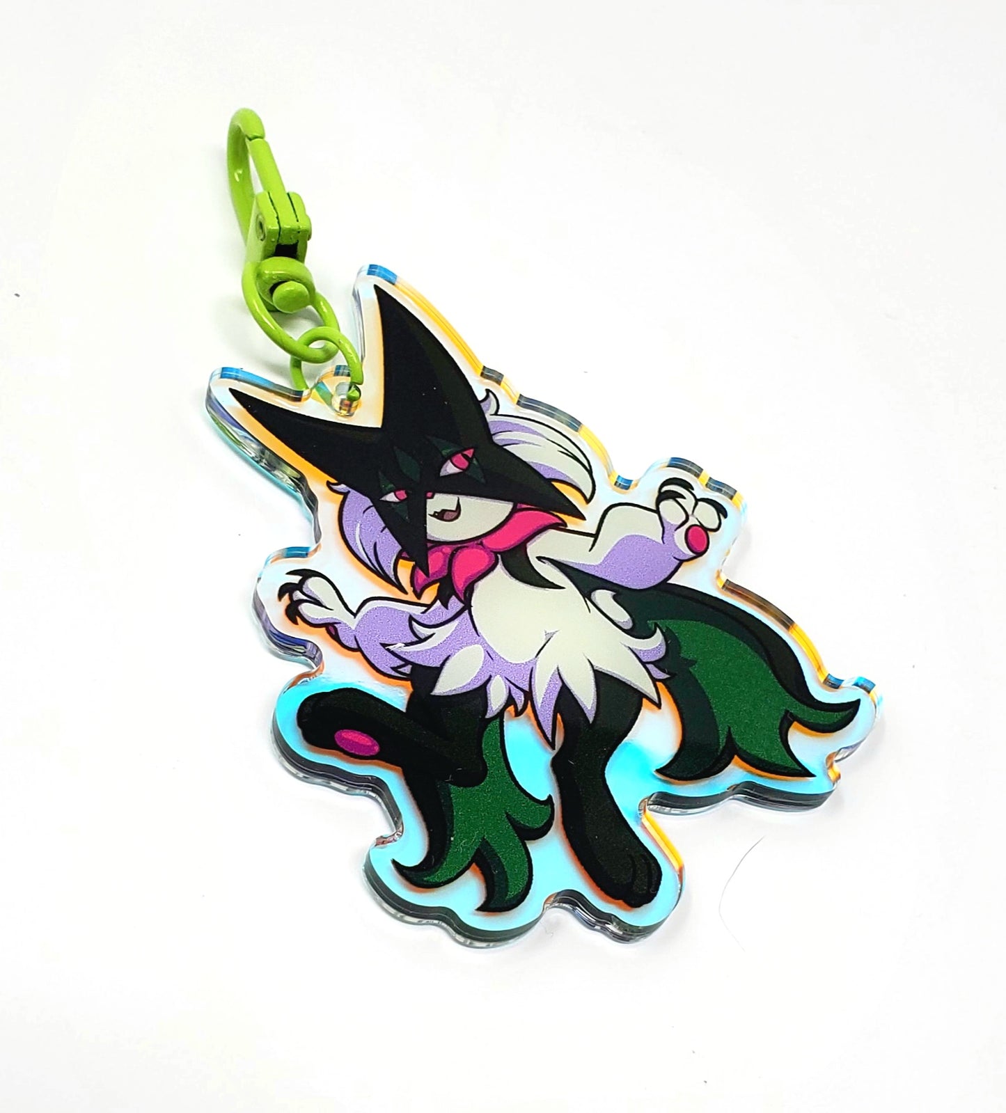 Meowscarada 3" Rainbow Acrylic Keychain