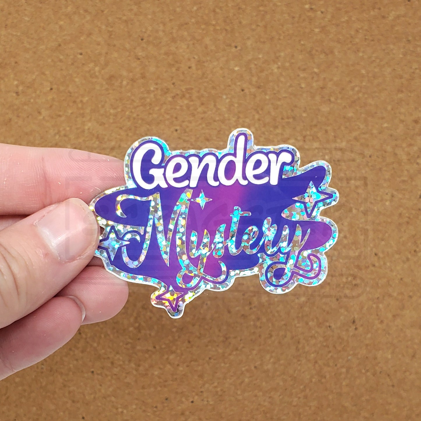 Gender Mystery Trans Nonbinary Pride 2.5" Holographic Vinyl Sticker