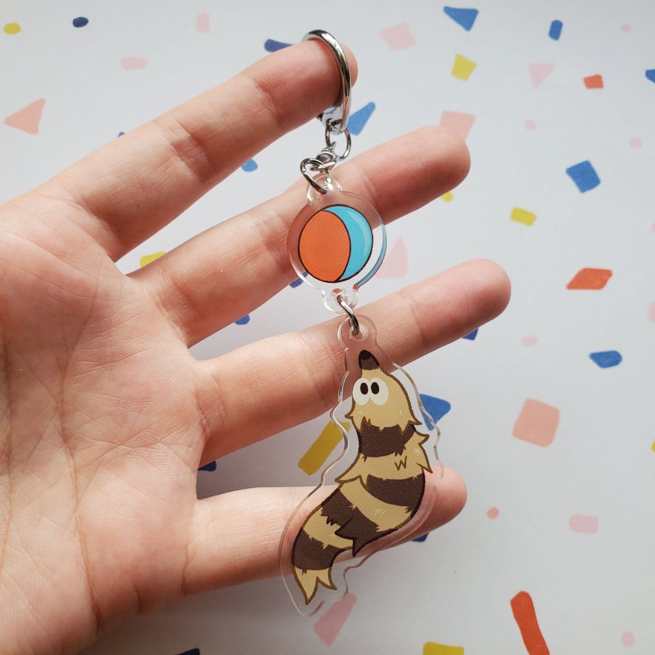 Weasel Ball 3" Acrylic Charm Keychain