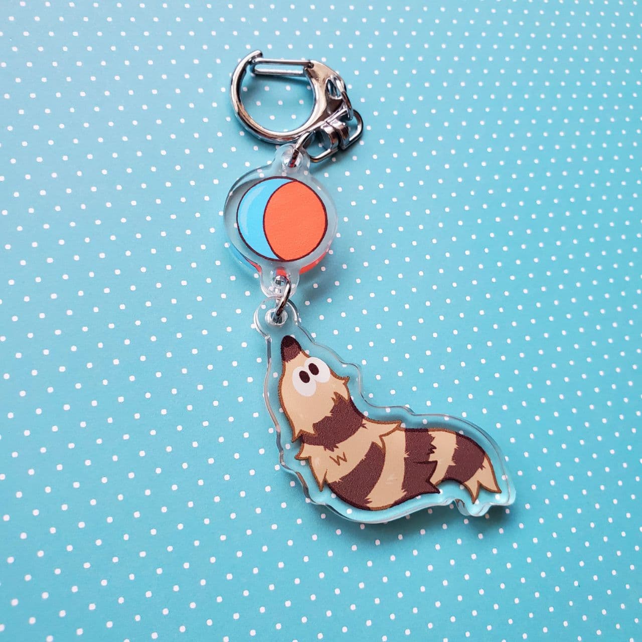 Weasel Ball 3" Acrylic Charm Keychain