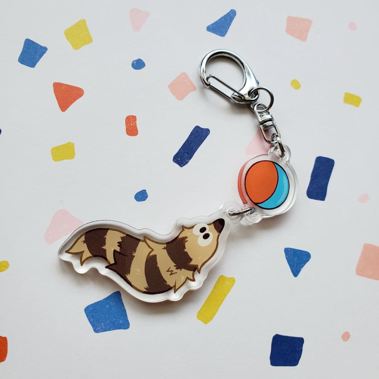 Weasel Ball 3" Acrylic Charm Keychain