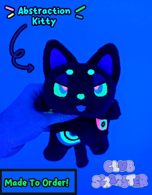 Handmade Abstraction Kitty Beanie Plush MADE TO ORDER