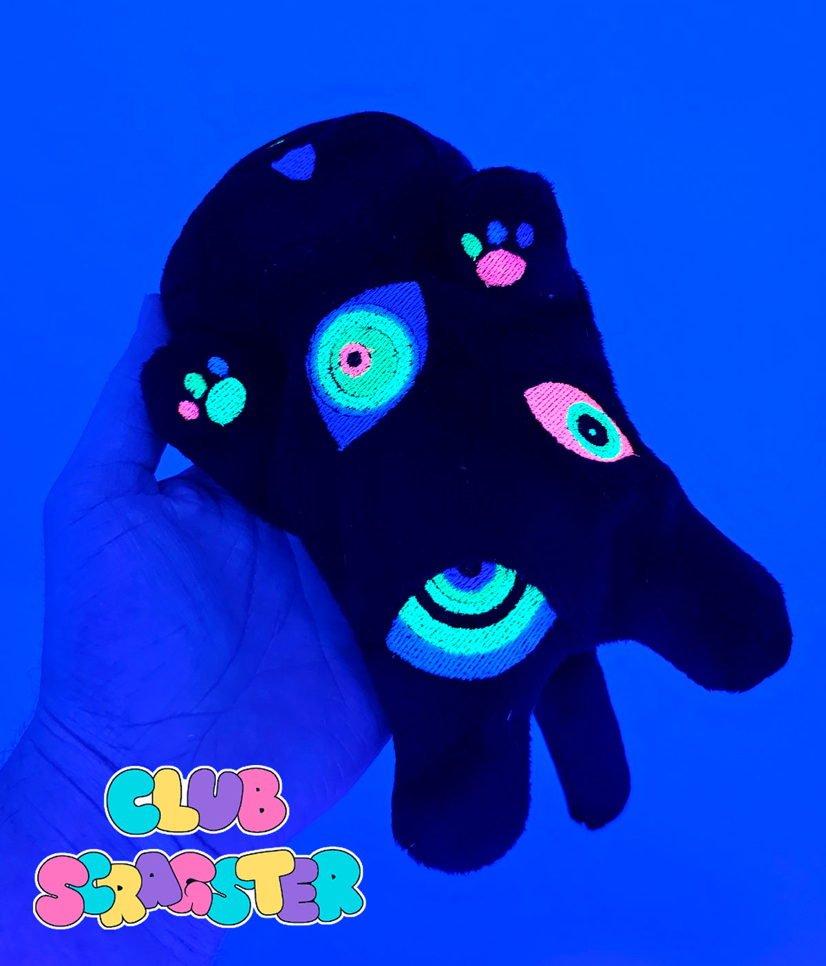 Handmade Abstraction Kitty Beanie Plush MADE TO ORDER
