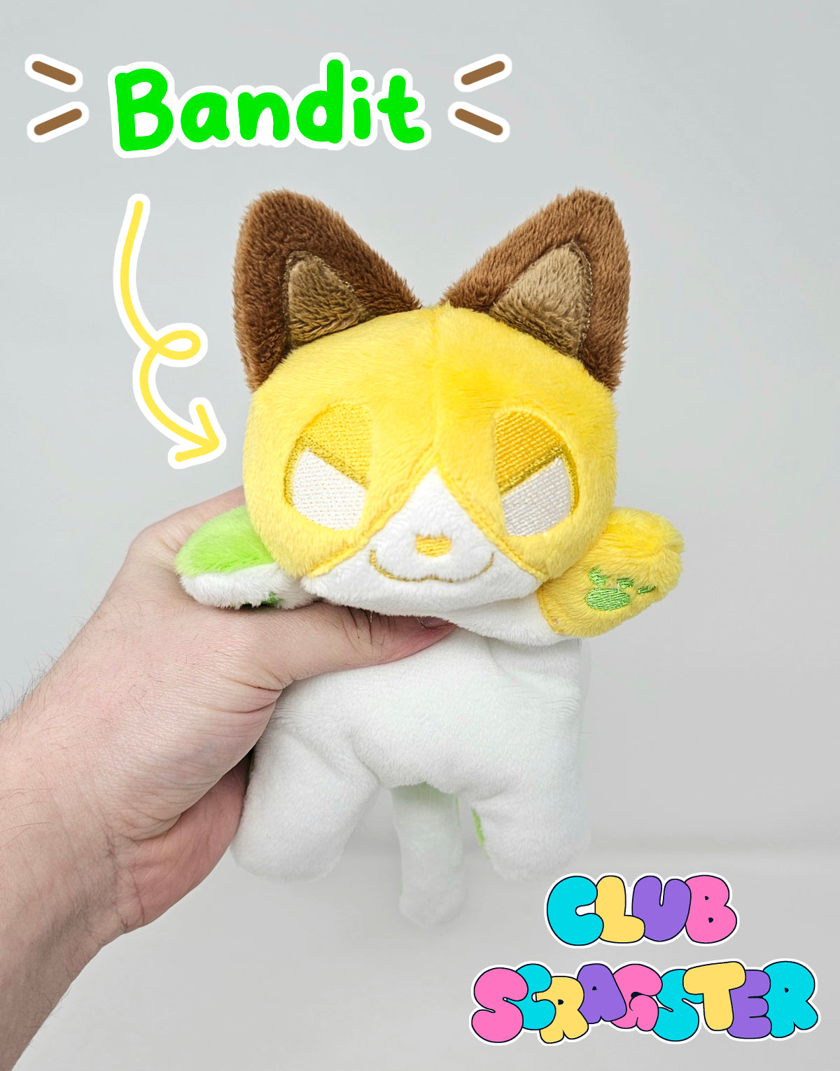 Handmade Virtual Carnival Scrap Kitty Plush