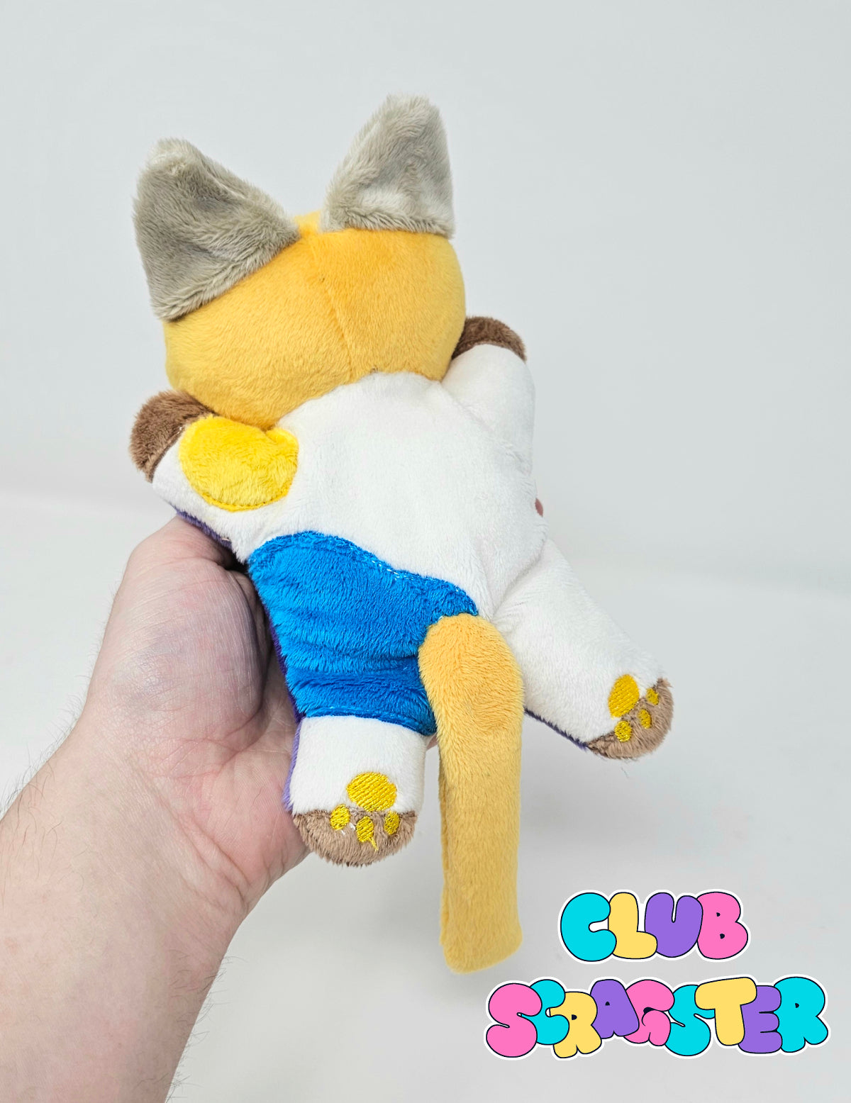 Handmade Scrap Kitty Beanie Plush