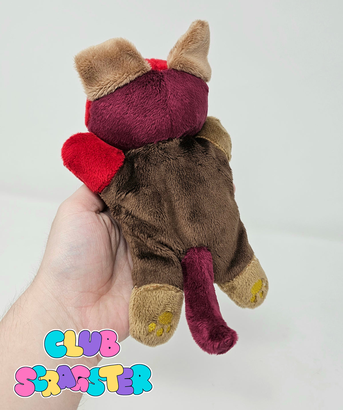 Handmade Scrap Kitty Beanie Plush