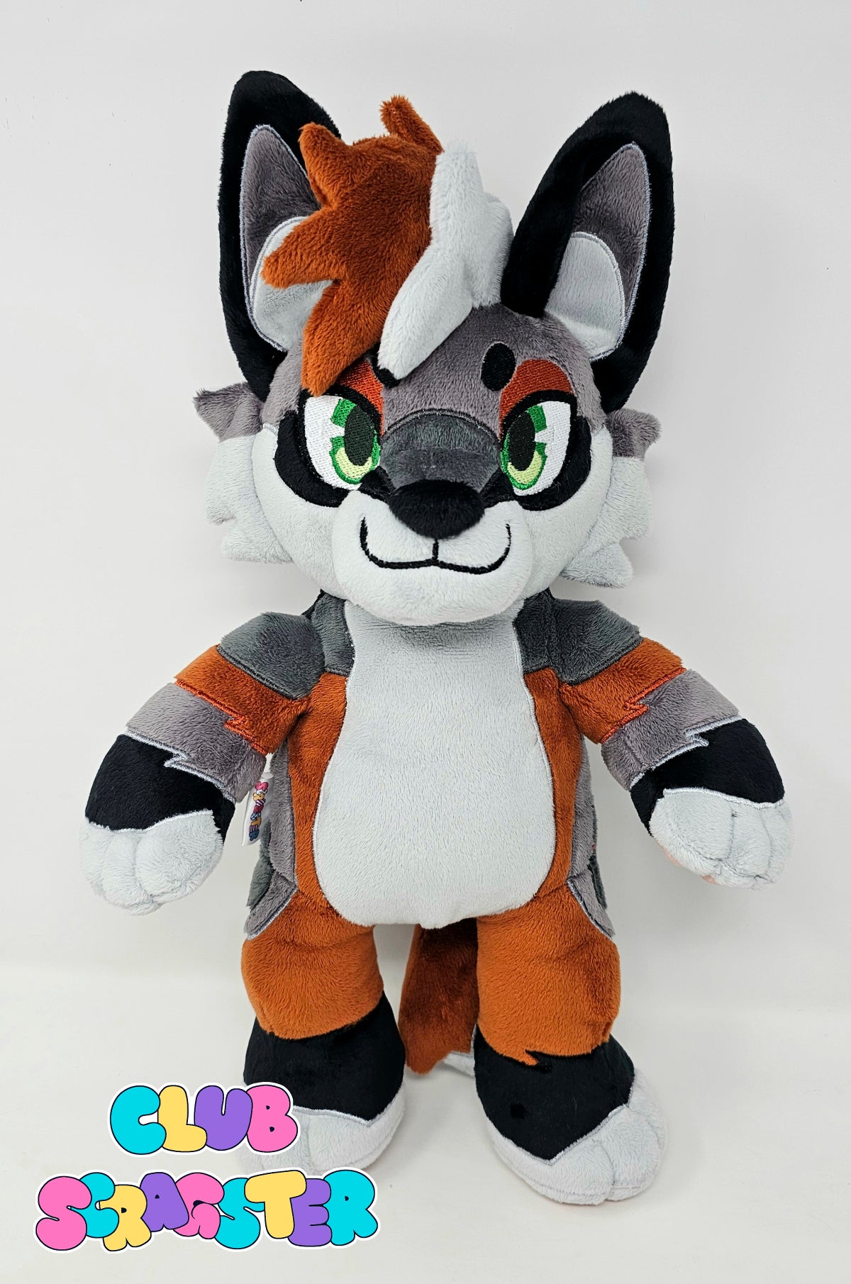 Handmade Cross Fox Teddy Plush Adoptable