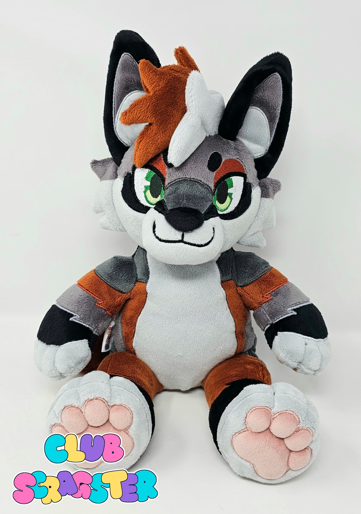 Handmade Cross Fox Teddy Plush Adoptable