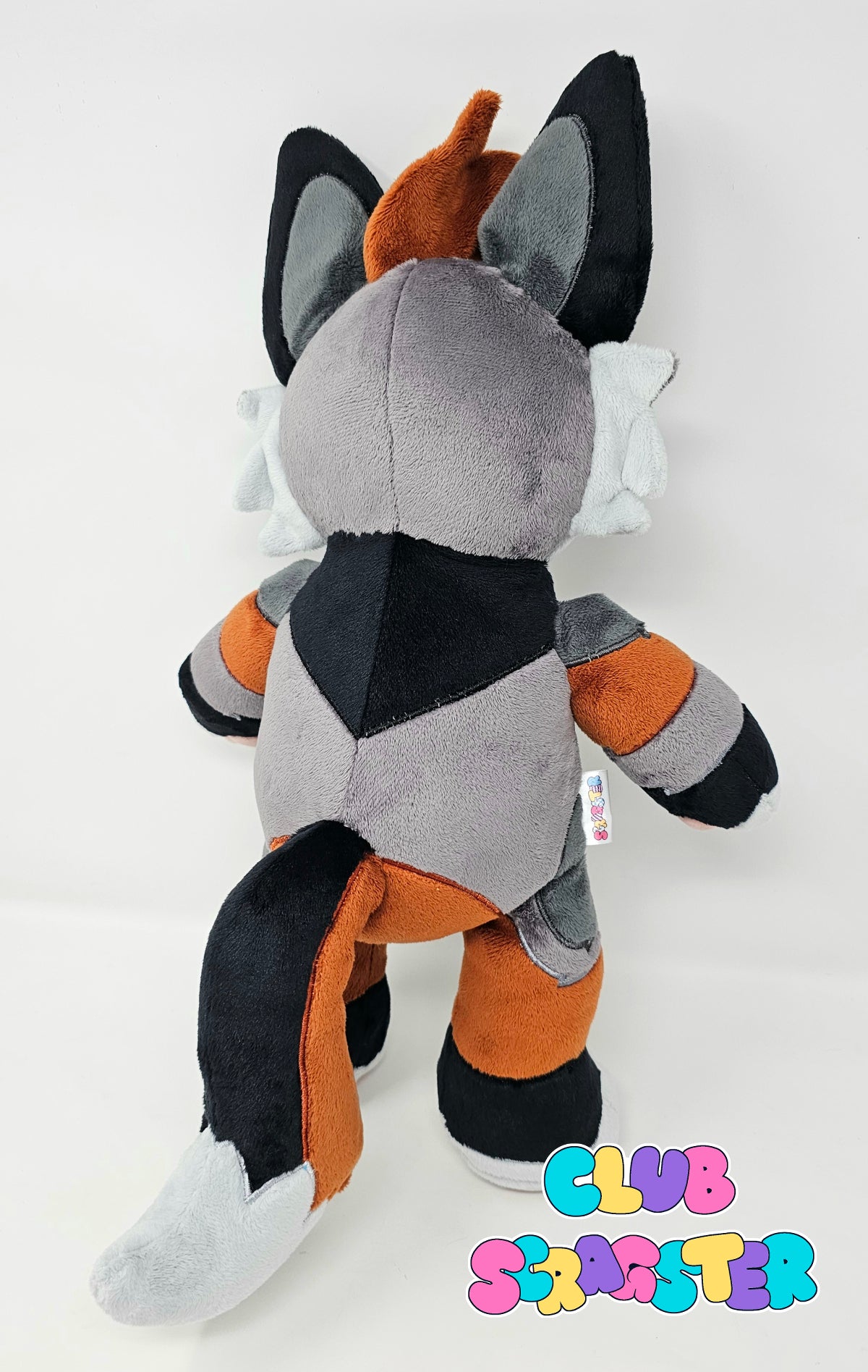 Handmade Cross Fox Teddy Plush Adoptable