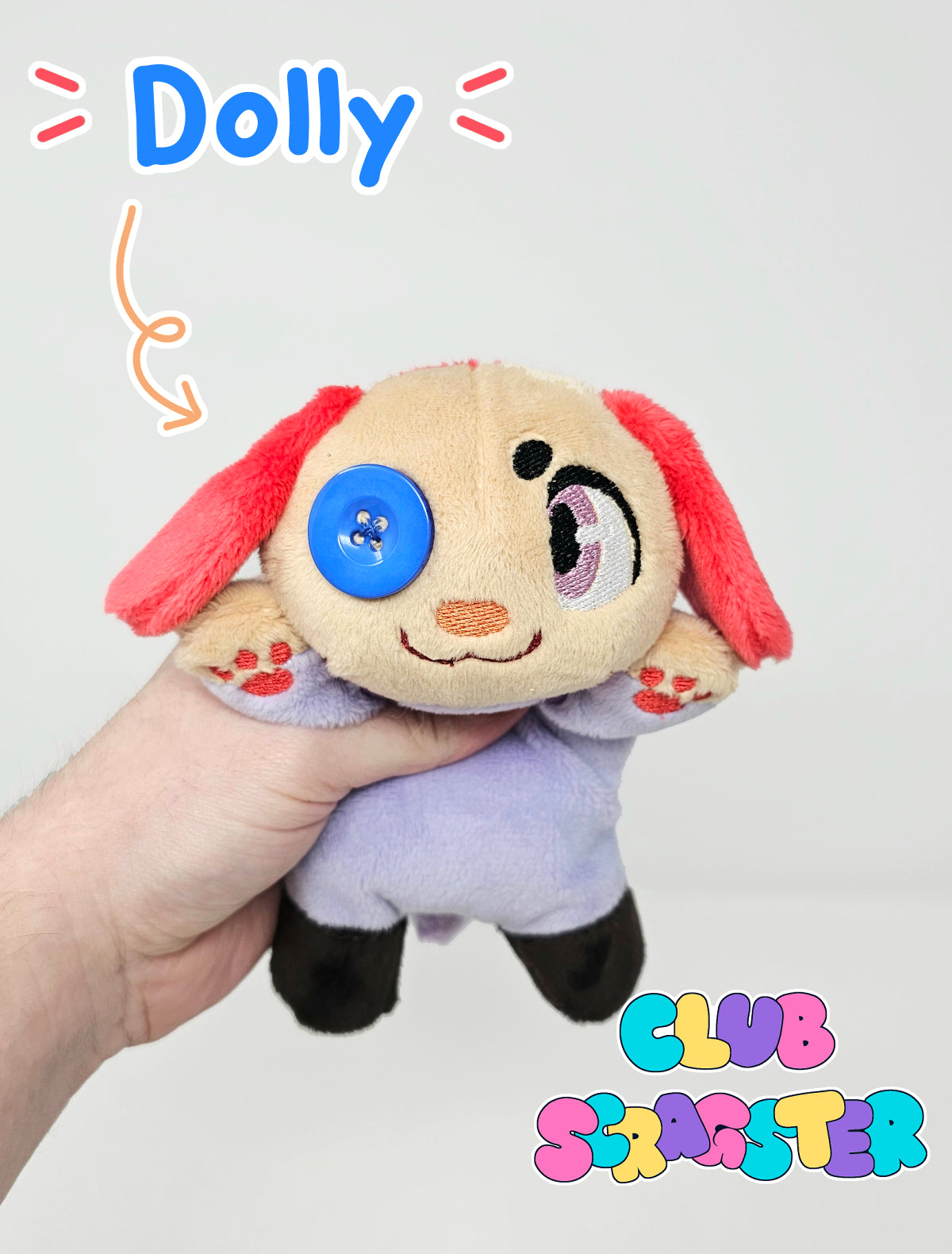 Handmade Virtual Carnival Scrap Kitty Plush