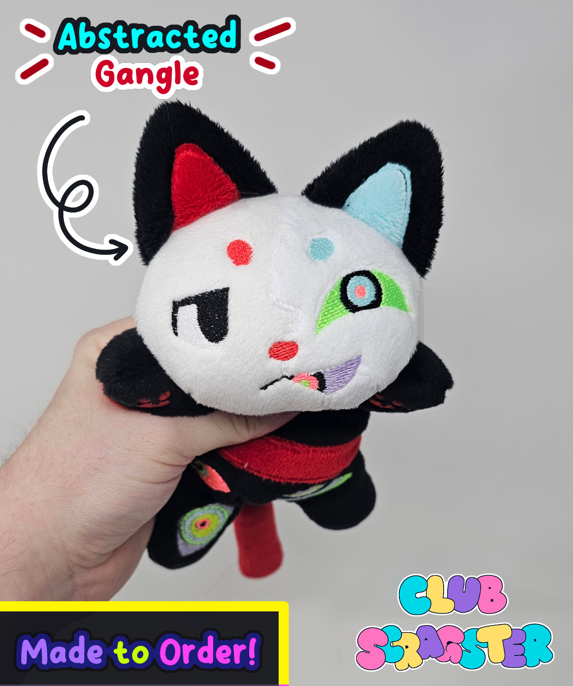 Handmade Abstraction Scrap Critter Beanie Plush MADE TO ORDER
