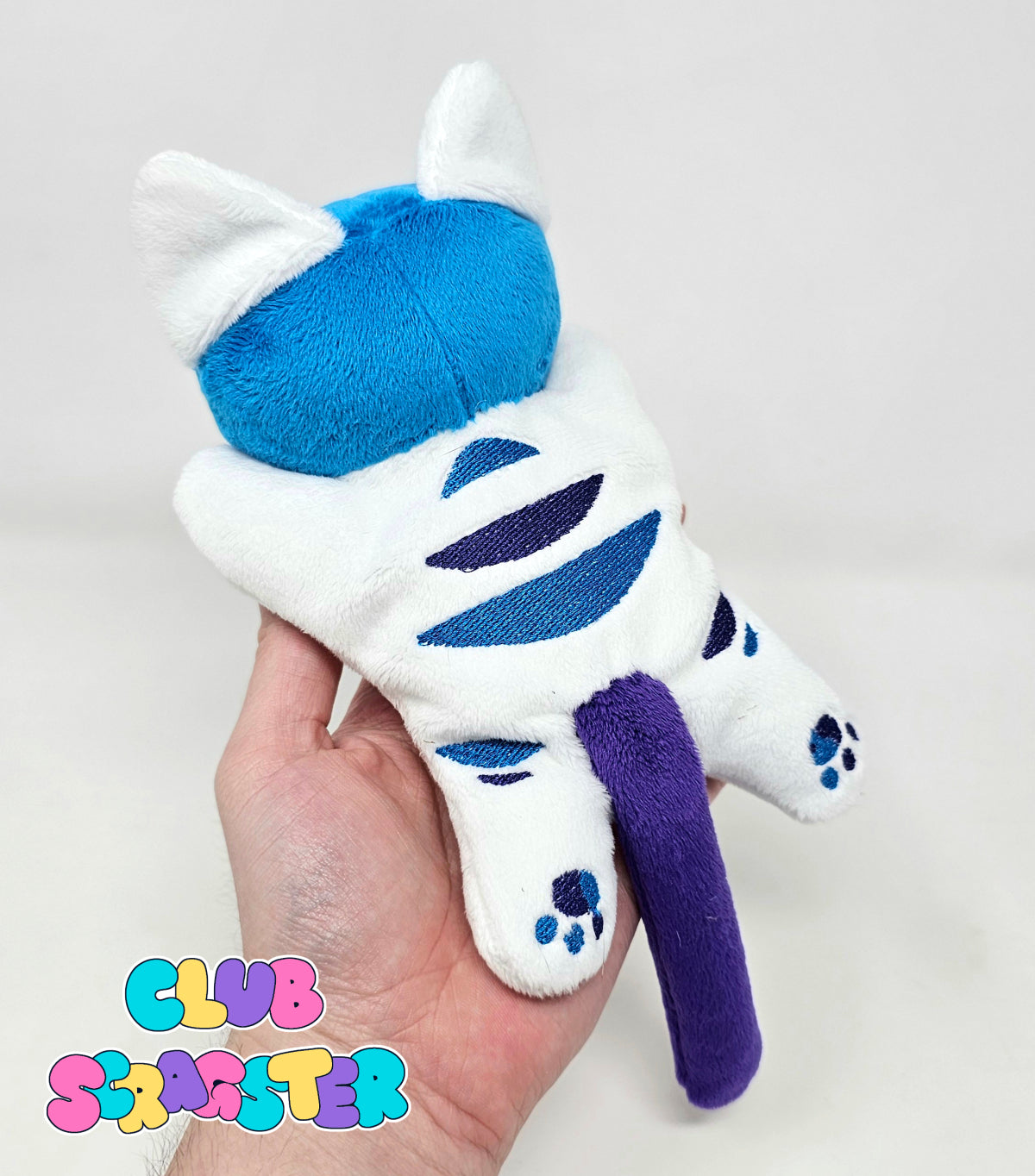 Handmade Scrap Kitty Beanie Plush