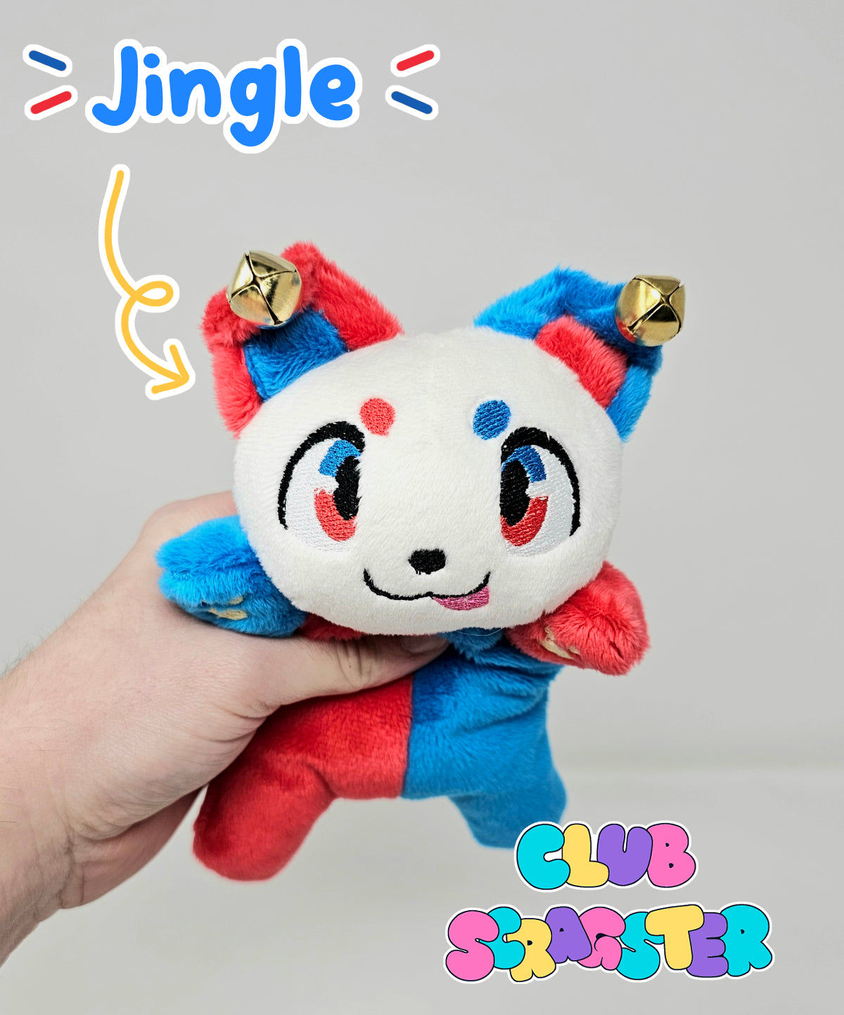 Handmade Virtual Carnival Scrap Kitty Plush