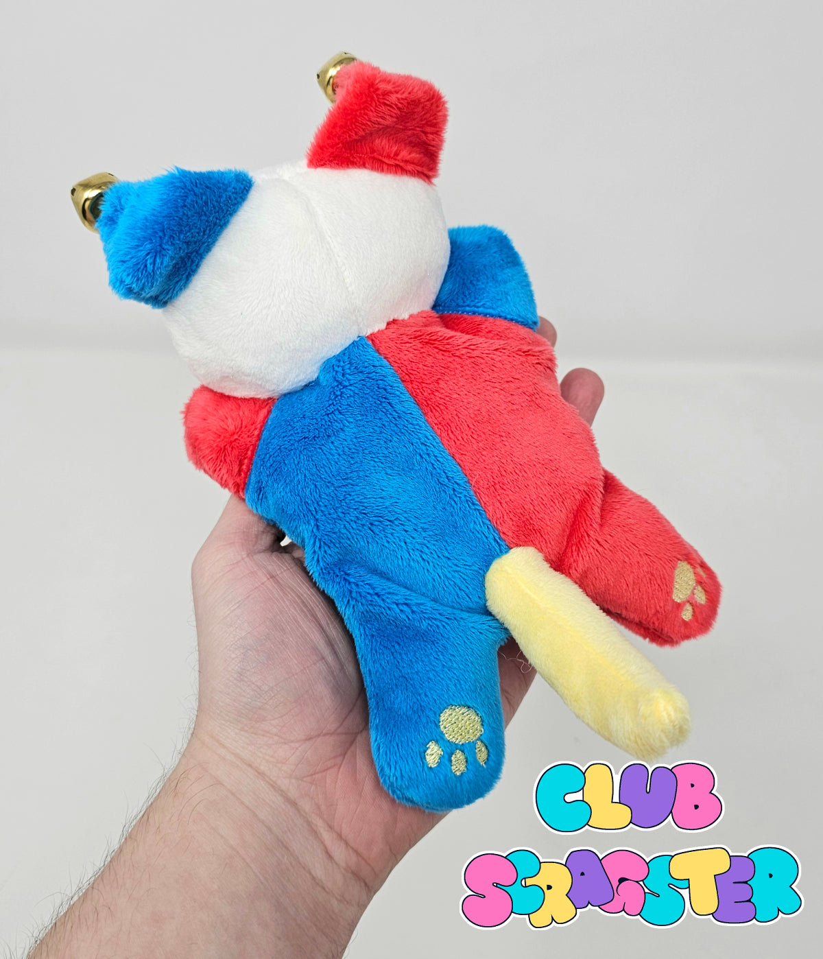 Handmade Virtual Carnival Scrap Kitty Plush