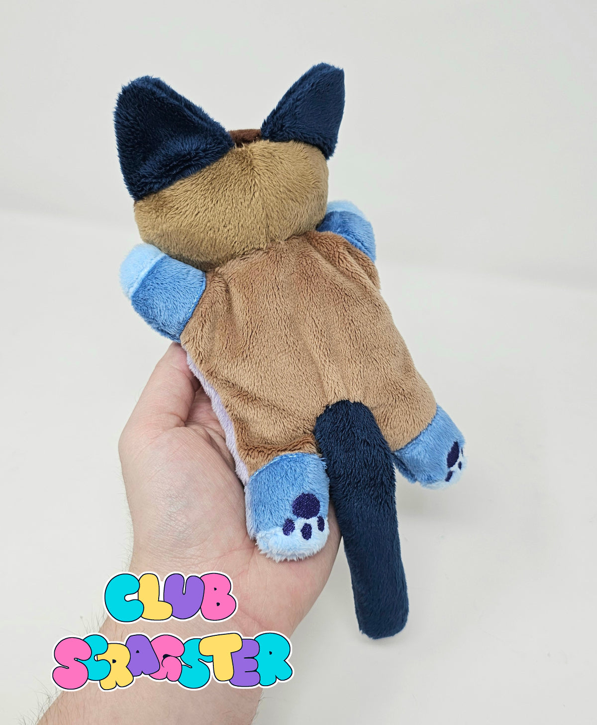 Handmade Scrap Kitty Beanie Plush