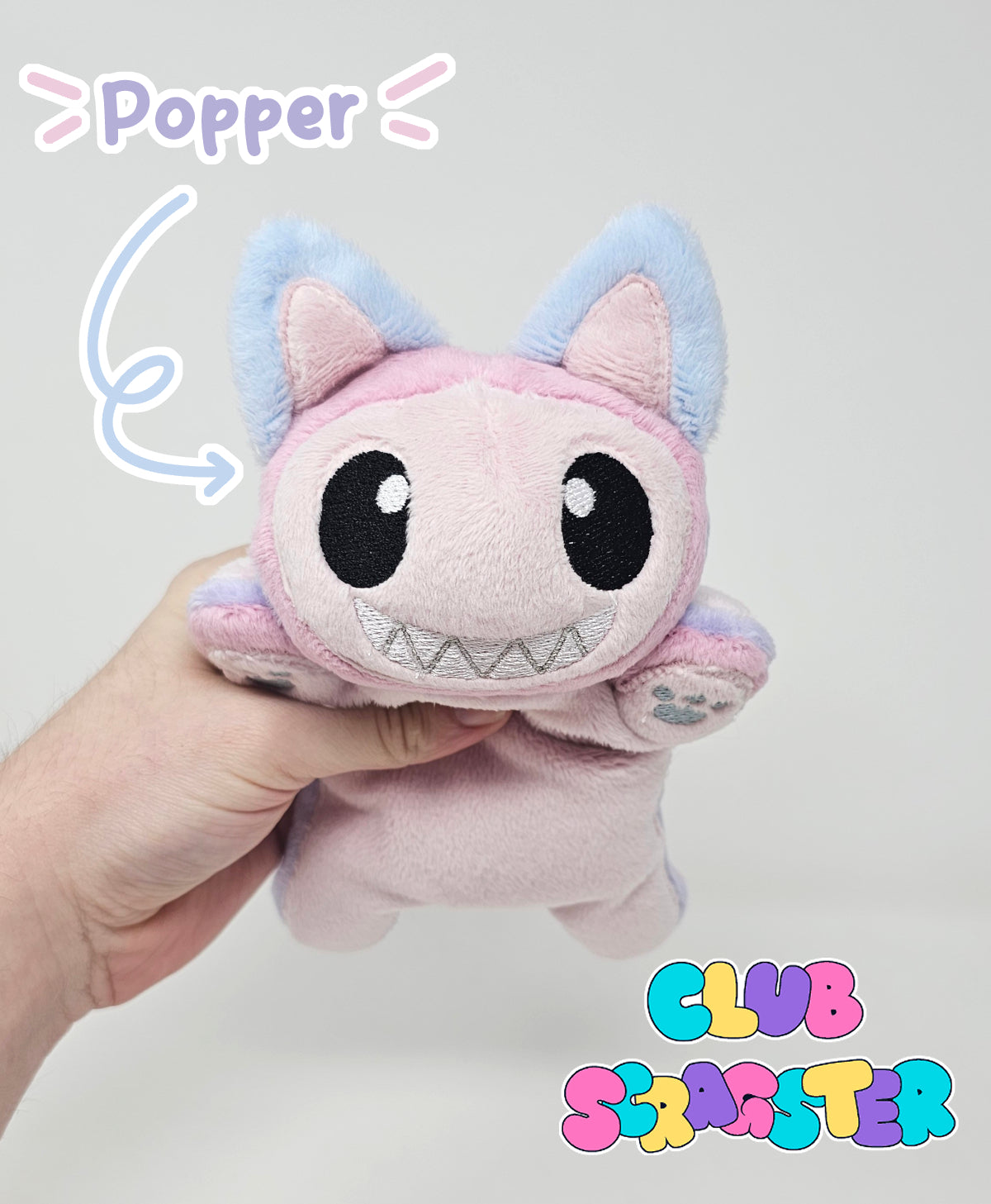 Handmade Virtual Carnival Scrap Kitty Plush