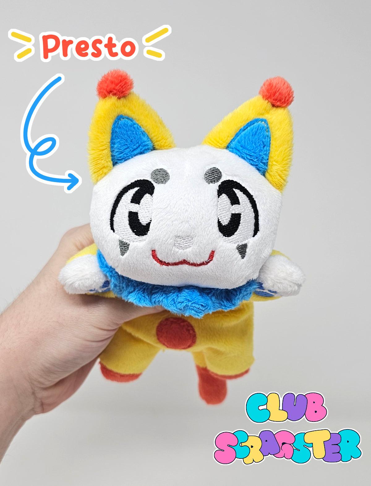 Handmade Virtual Carnival Scrap Kitty Plush