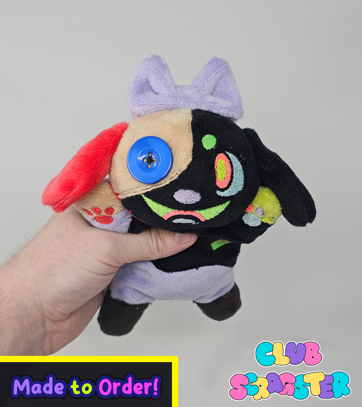 Handmade Abstraction Scrap Critter Beanie Plush MADE TO ORDER