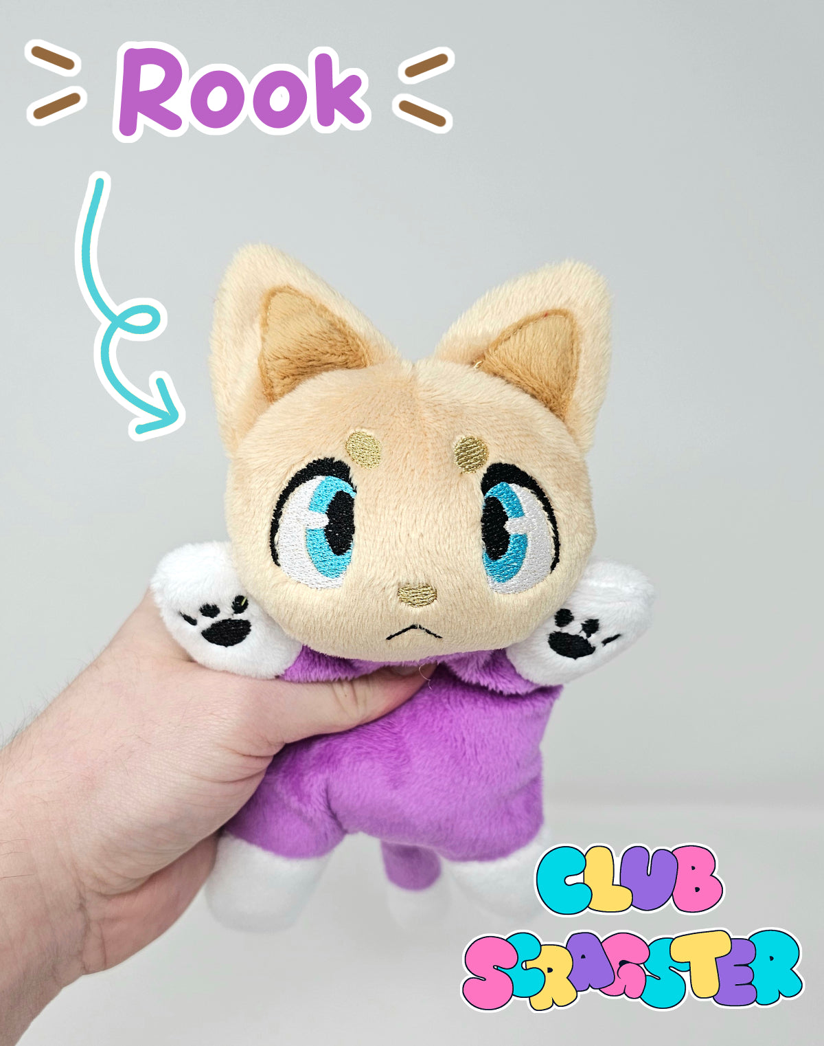 Handmade Virtual Carnival Scrap Kitty Plush