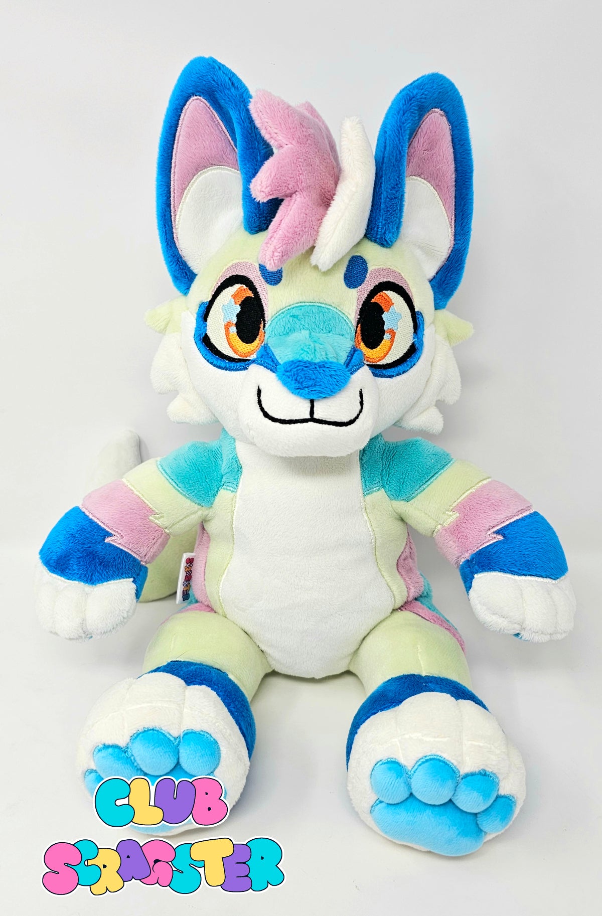 Handmade Sherbet Fox Teddy Plush Adoptable
