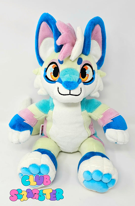 Handmade Sherbet Fox Teddy Plush Adoptable