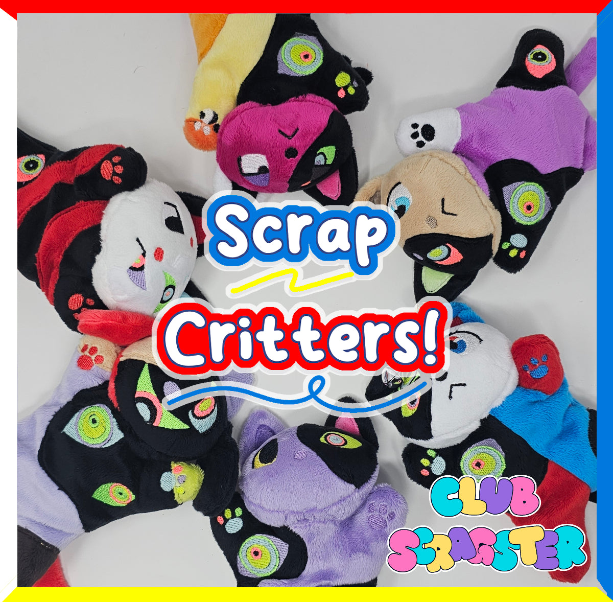 Handmade Abstraction Scrap Critter Beanie Plush MADE TO ORDER
