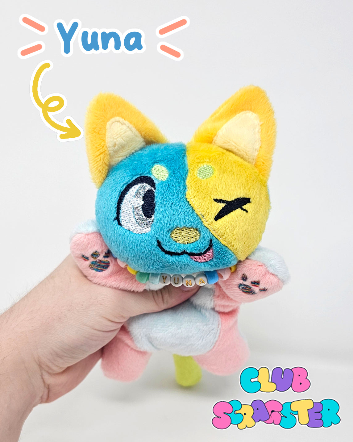 Handmade Scrap Critter Beanie Plush