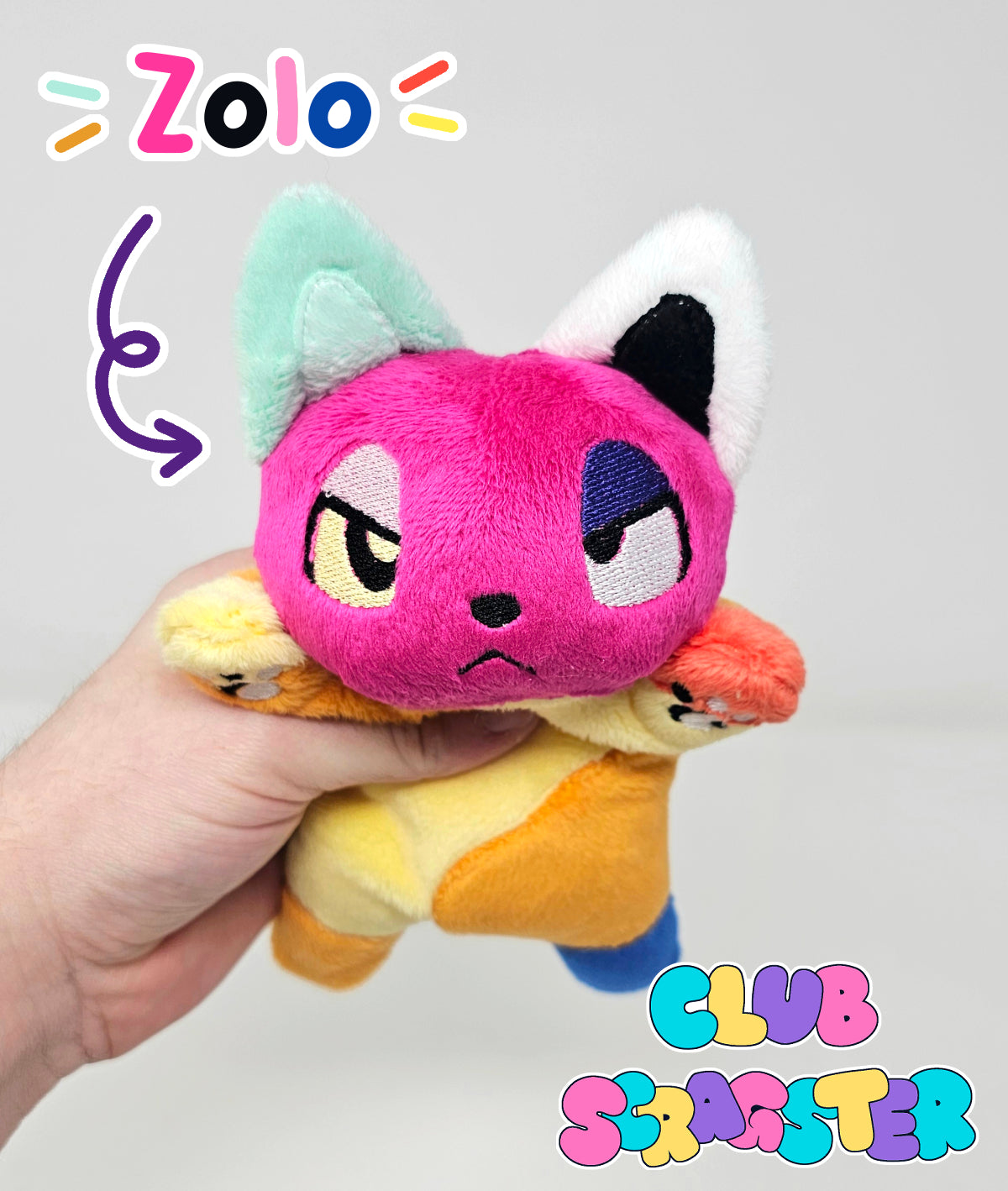 Handmade Virtual Carnival Scrap Kitty Plush