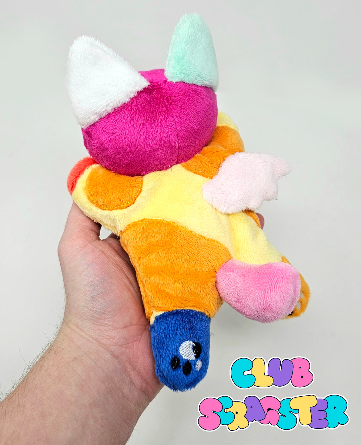 Handmade Virtual Carnival Scrap Kitty Plush