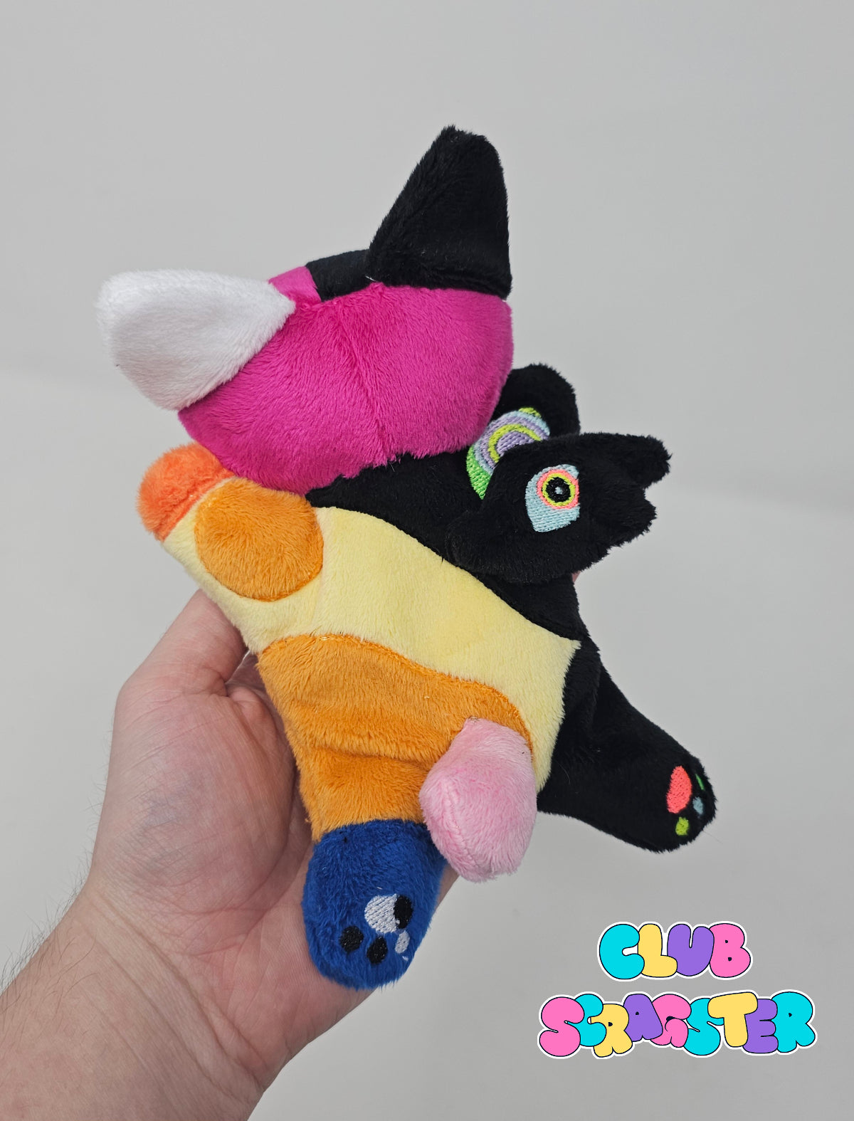 Handmade Abstraction Scrap Critter Beanie Plush MADE TO ORDER